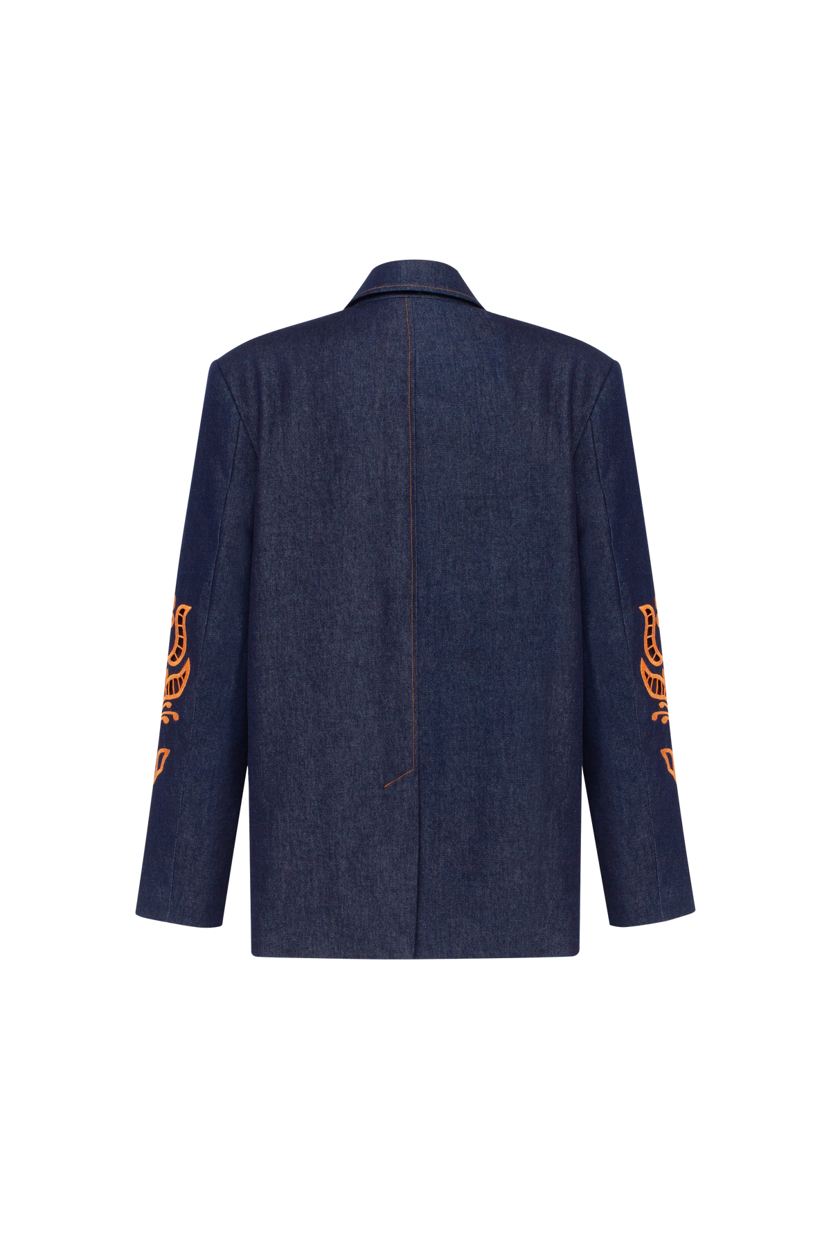 Rose Atelier Embroidered Denim Blazer