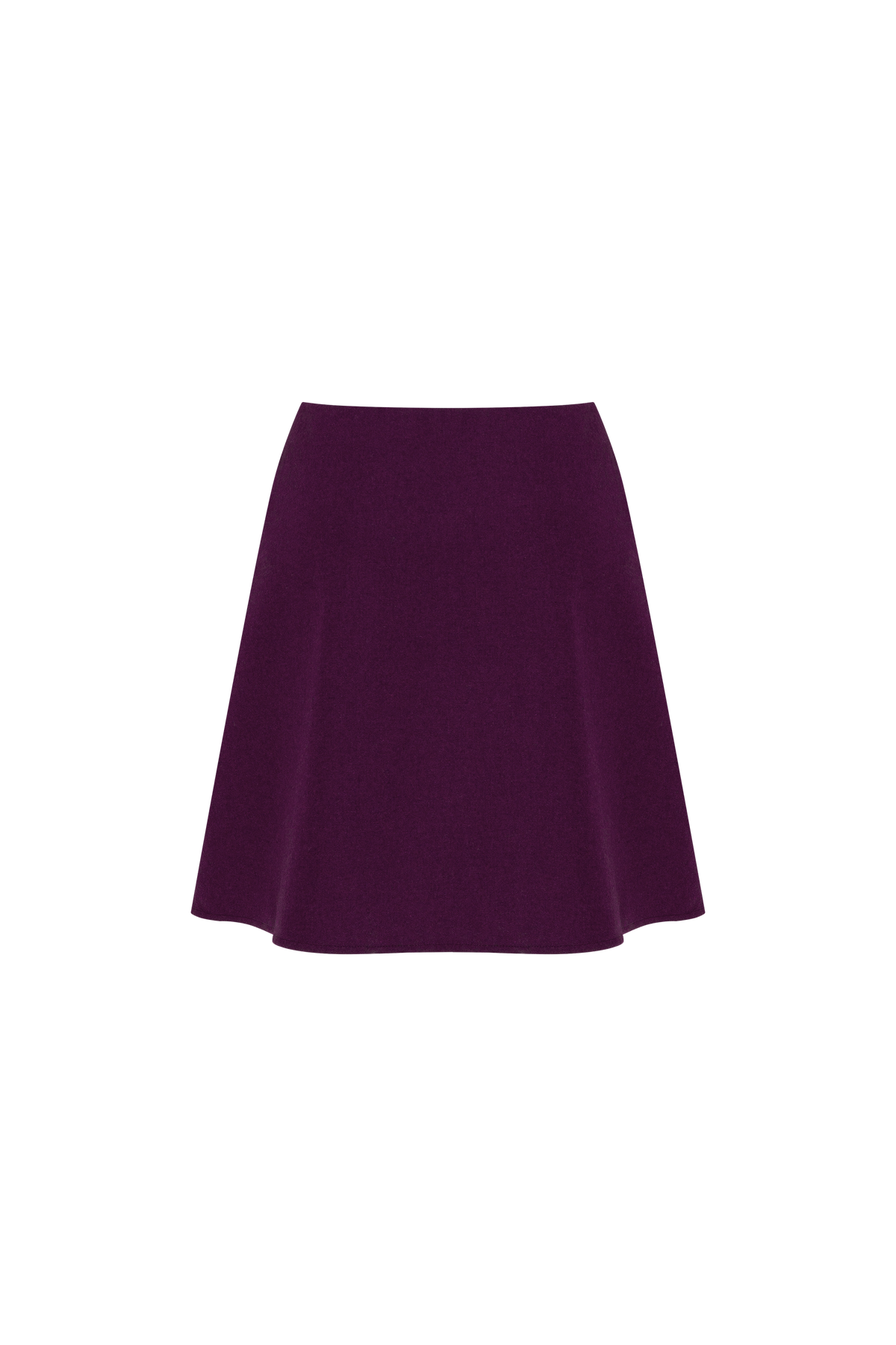 Rombé Geometric Embroidered Wool Mini Skirt – Red