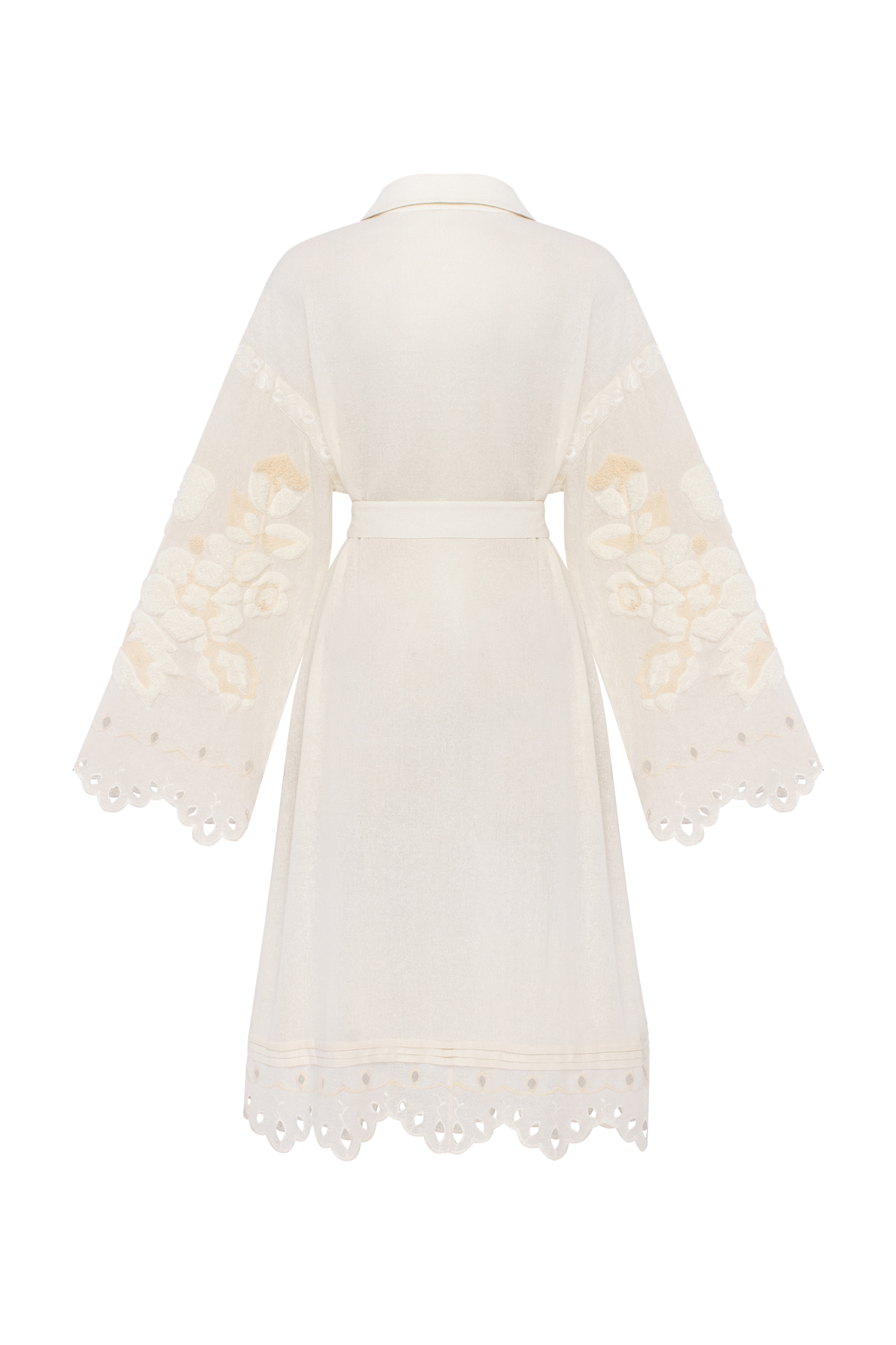 Amber Rose Embroidered Wild Silk Mini Dress