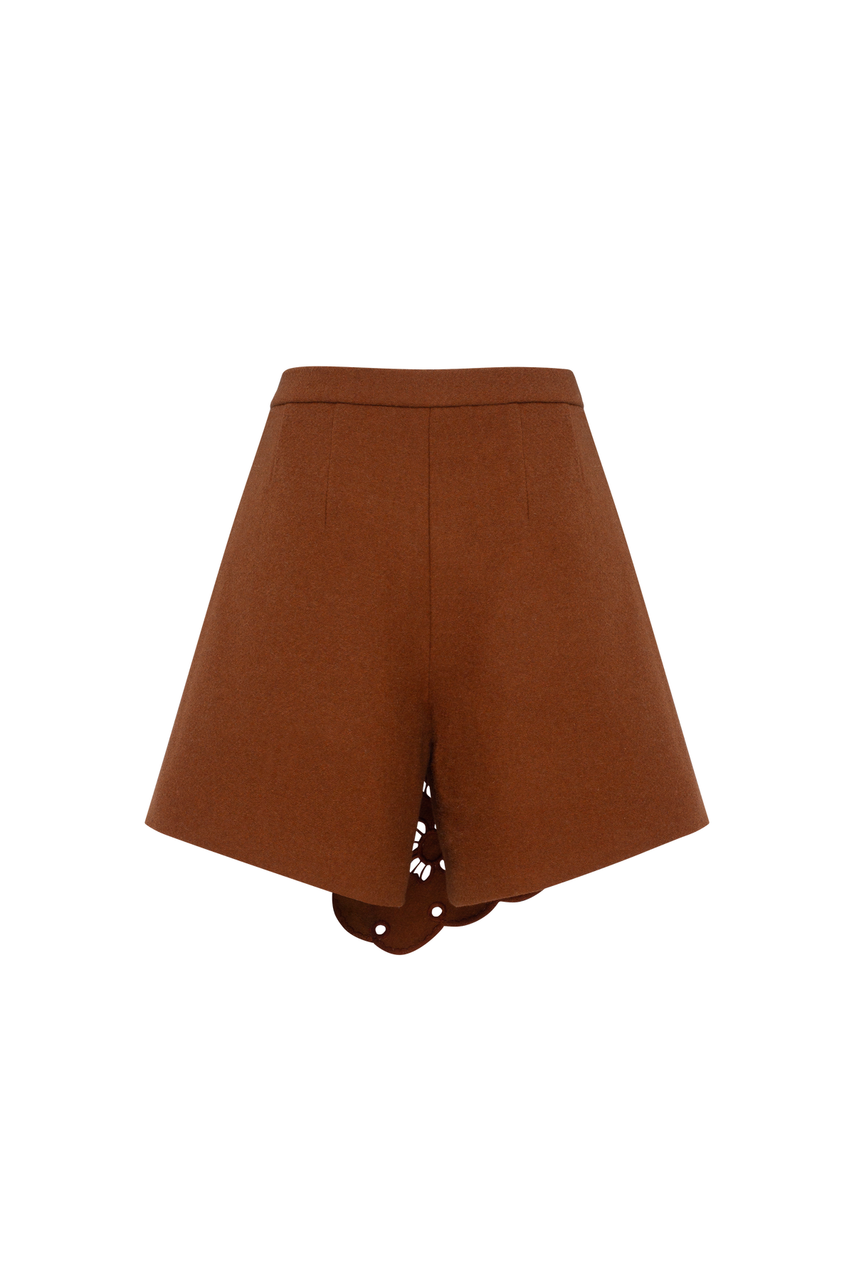 Desert Bloom Eyelet Wool Mini Skirt-Shorts
