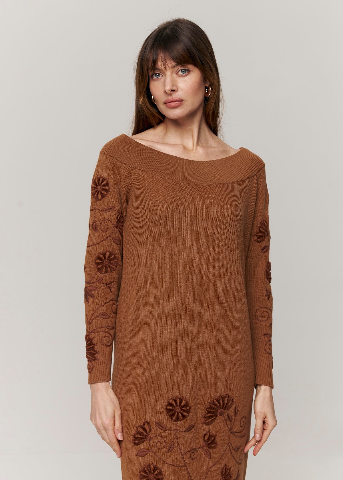 Etherea Merino Wool Knit Midi Dress