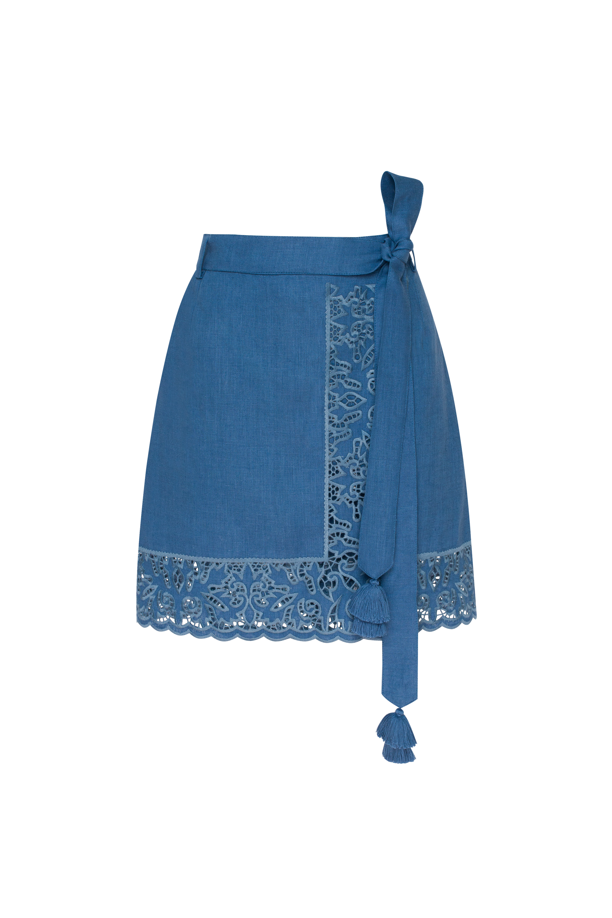 Spring Mirage Wrap MIni Skirt