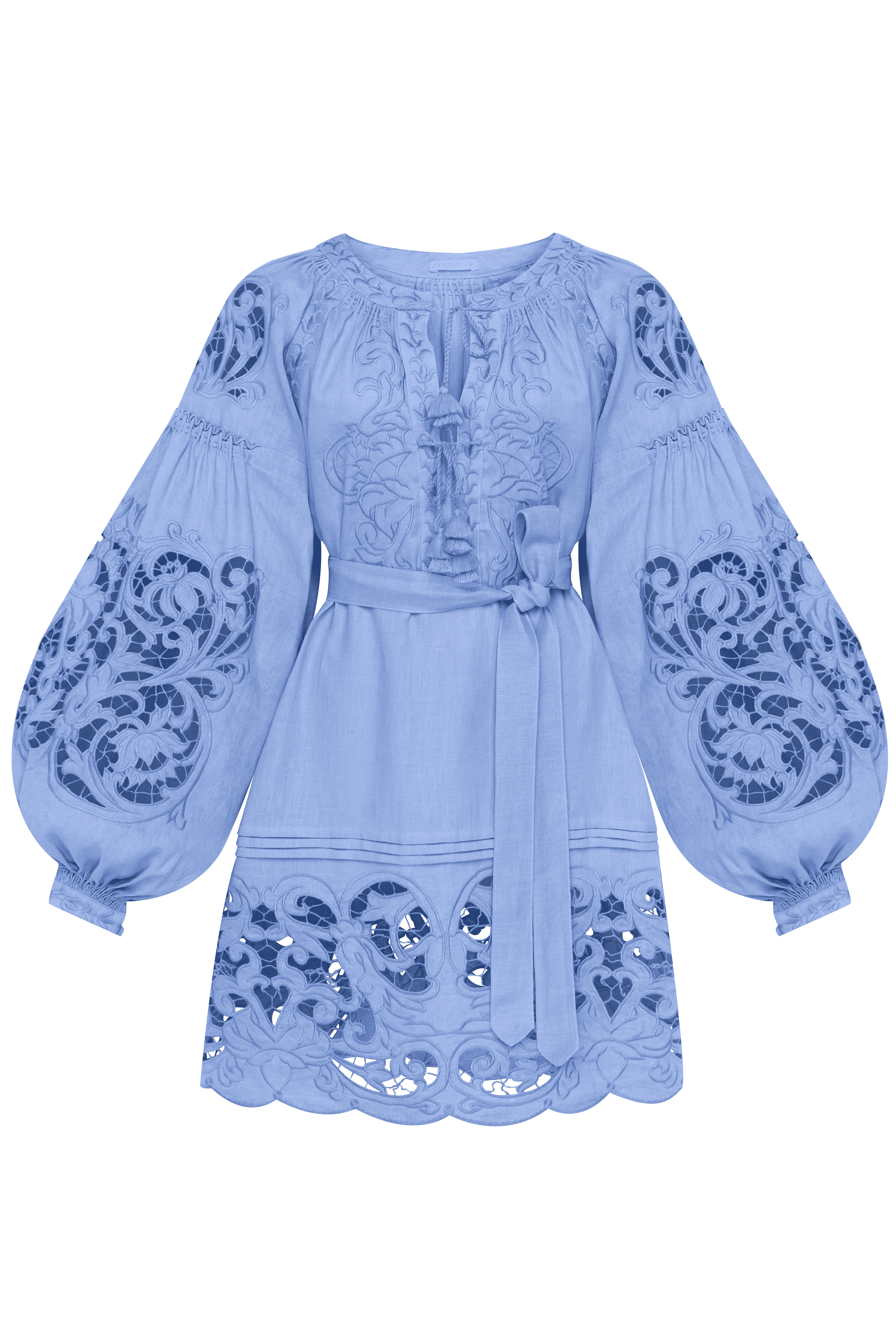 Lily Richelieu Blue Mini Dress