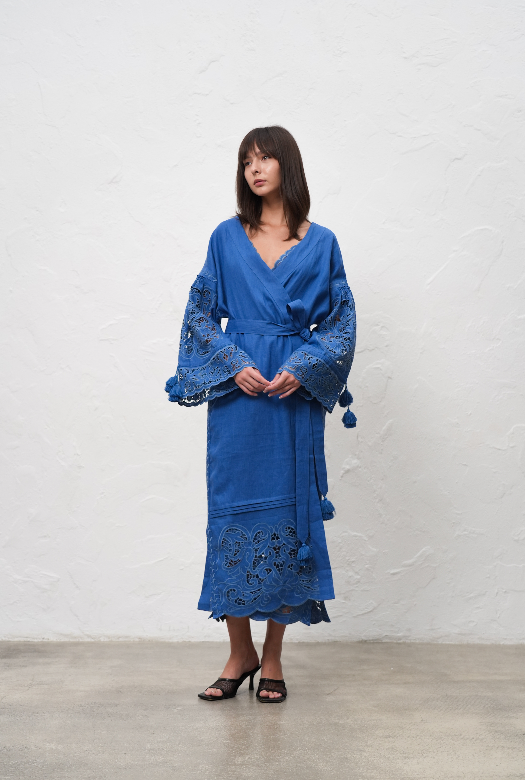 Versailles Echo Kimono Maxi Dress