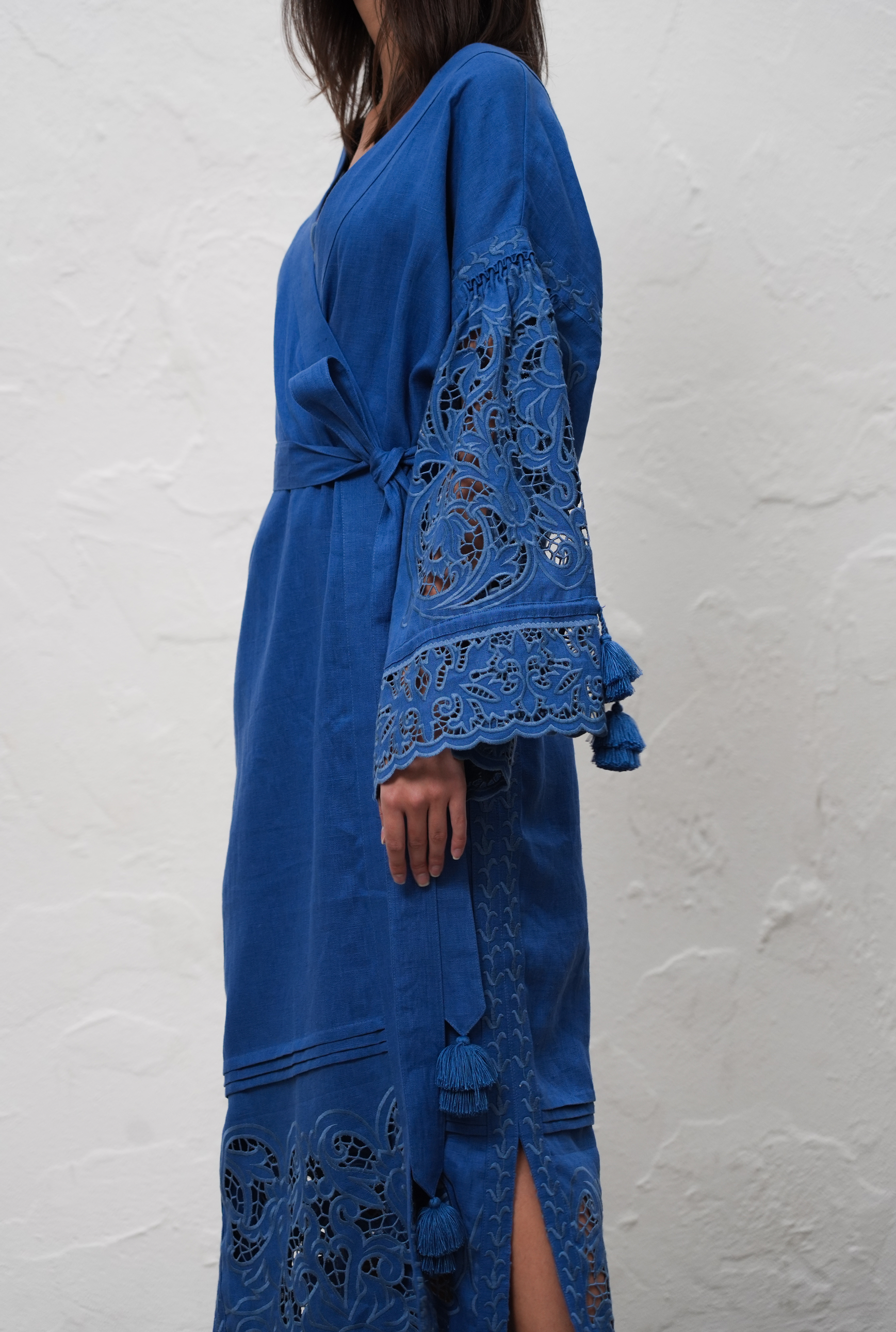 Versailles Echo Kimono Maxi Dress