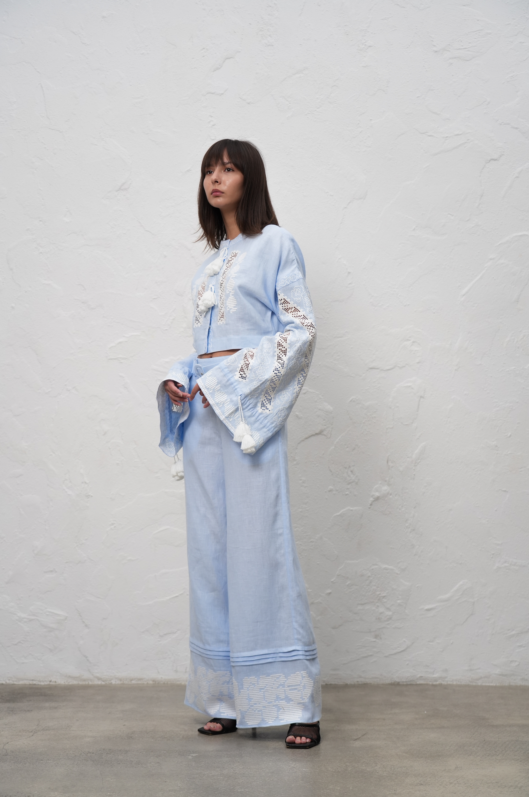 Desert Rose Cropped Blouse