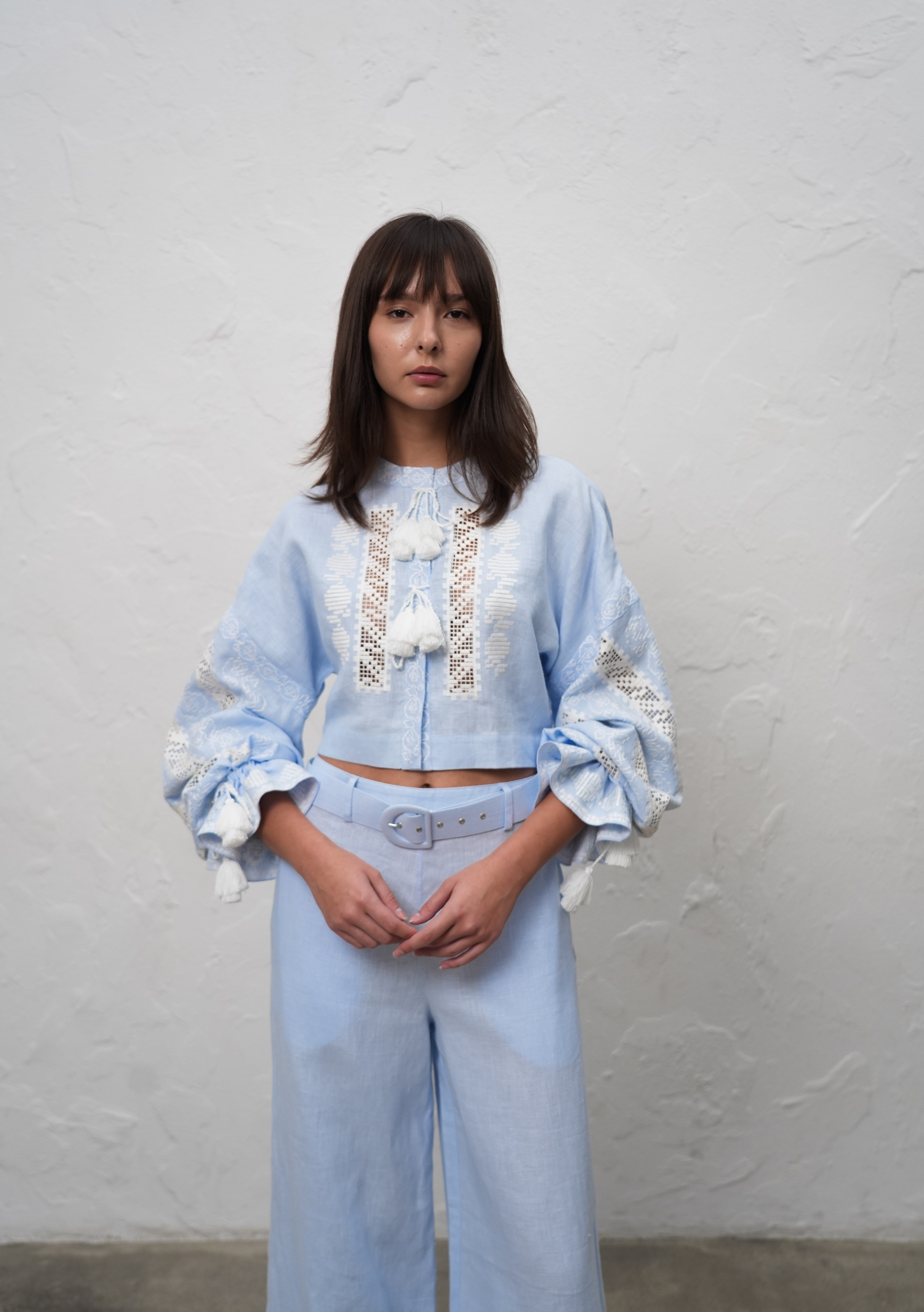 Desert Rose Cropped Blouse