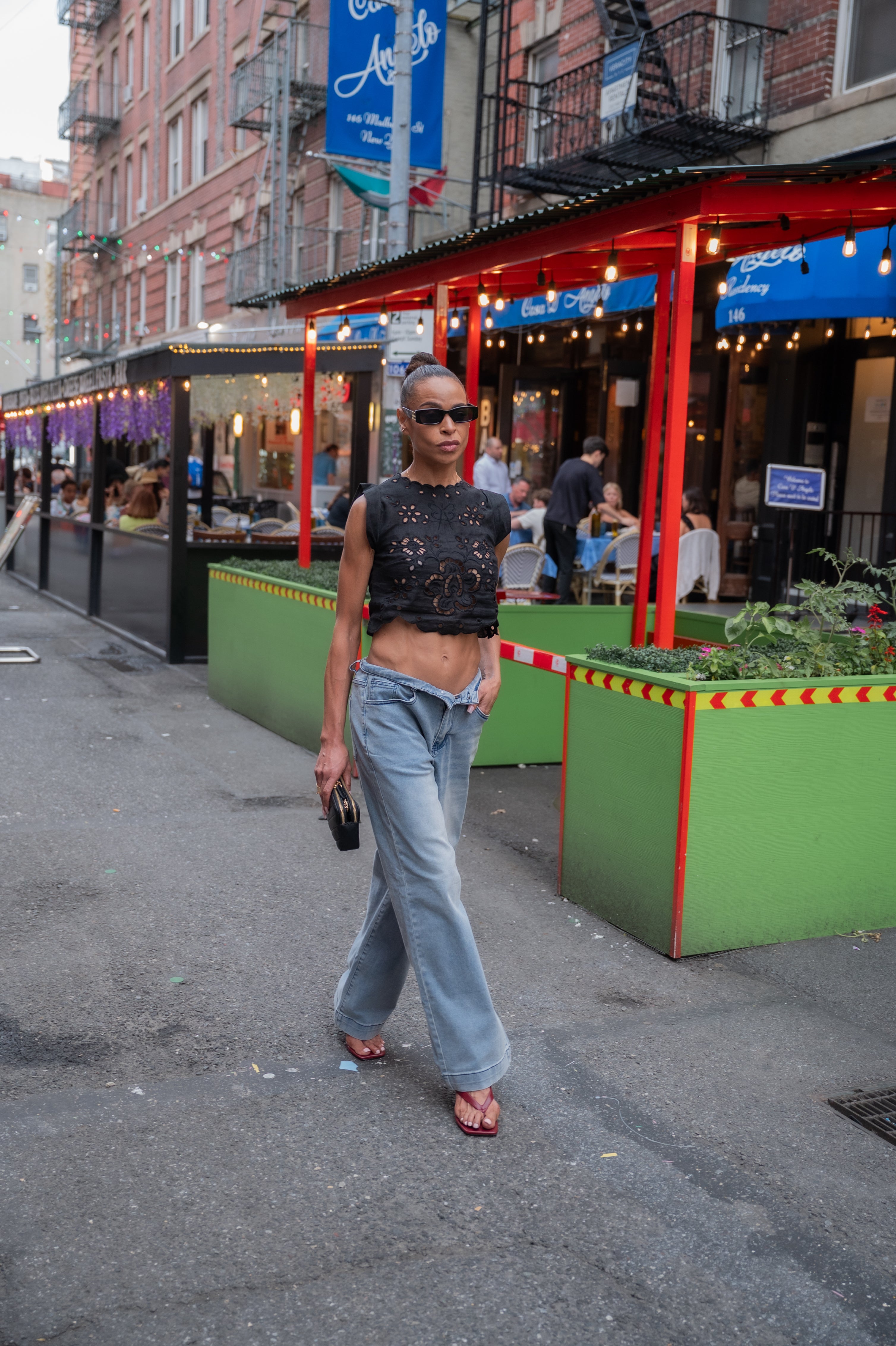 Celestial Garden Sleeveless Crop Top
