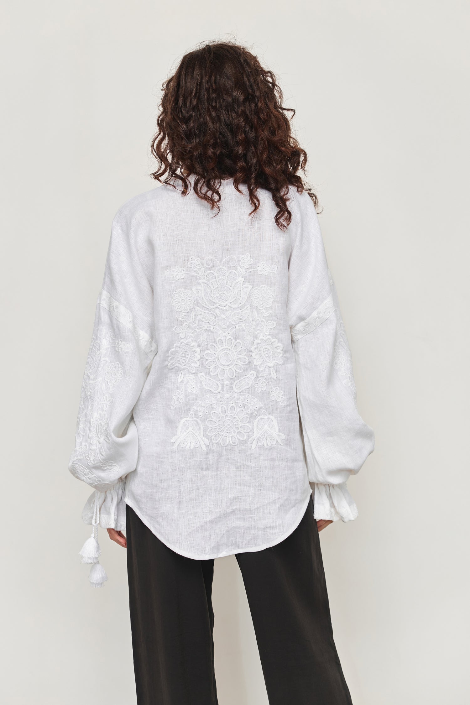 Annabo "Bijou Blossom" Blouse White