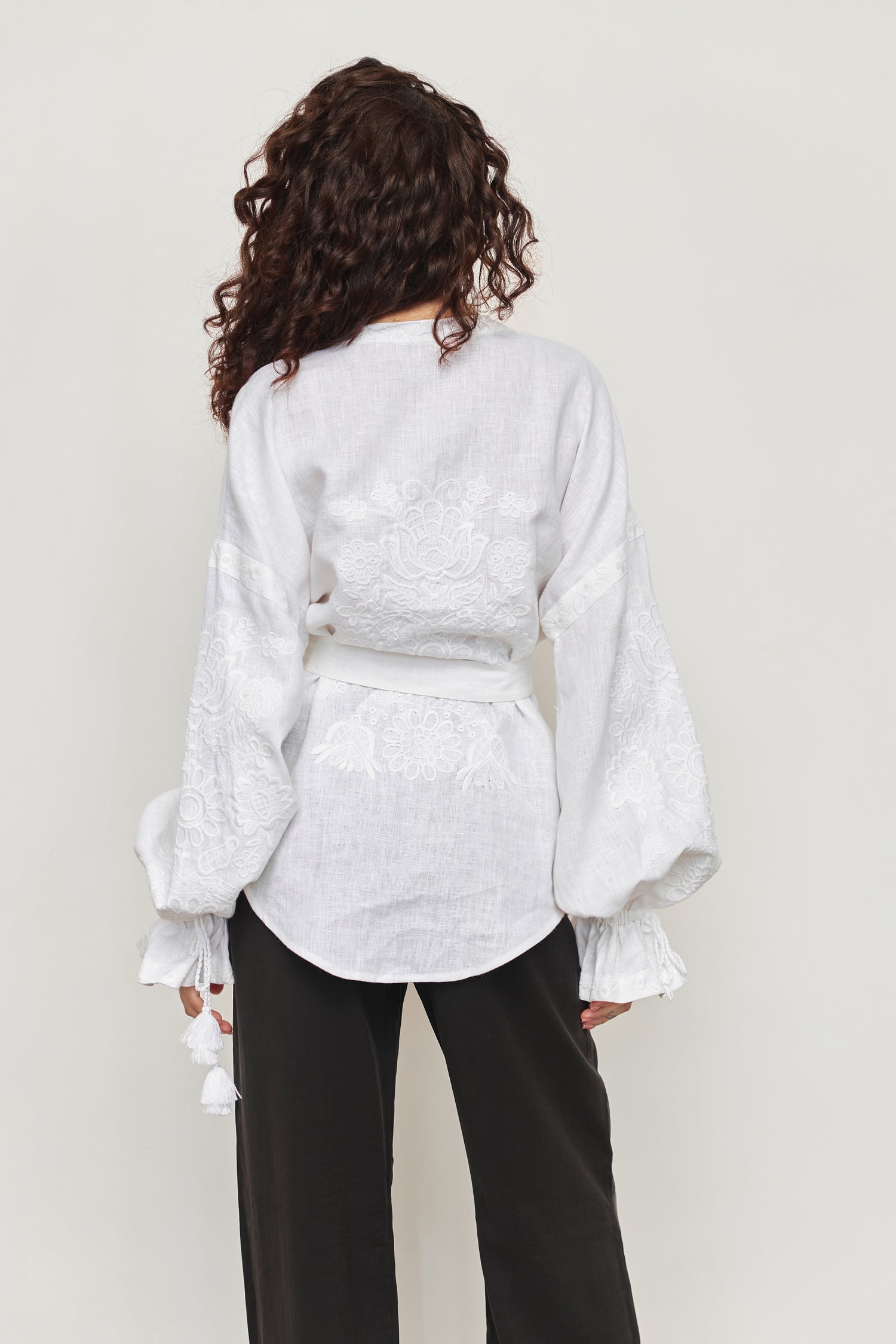 Annabo "Bijou Blossom" Blouse White