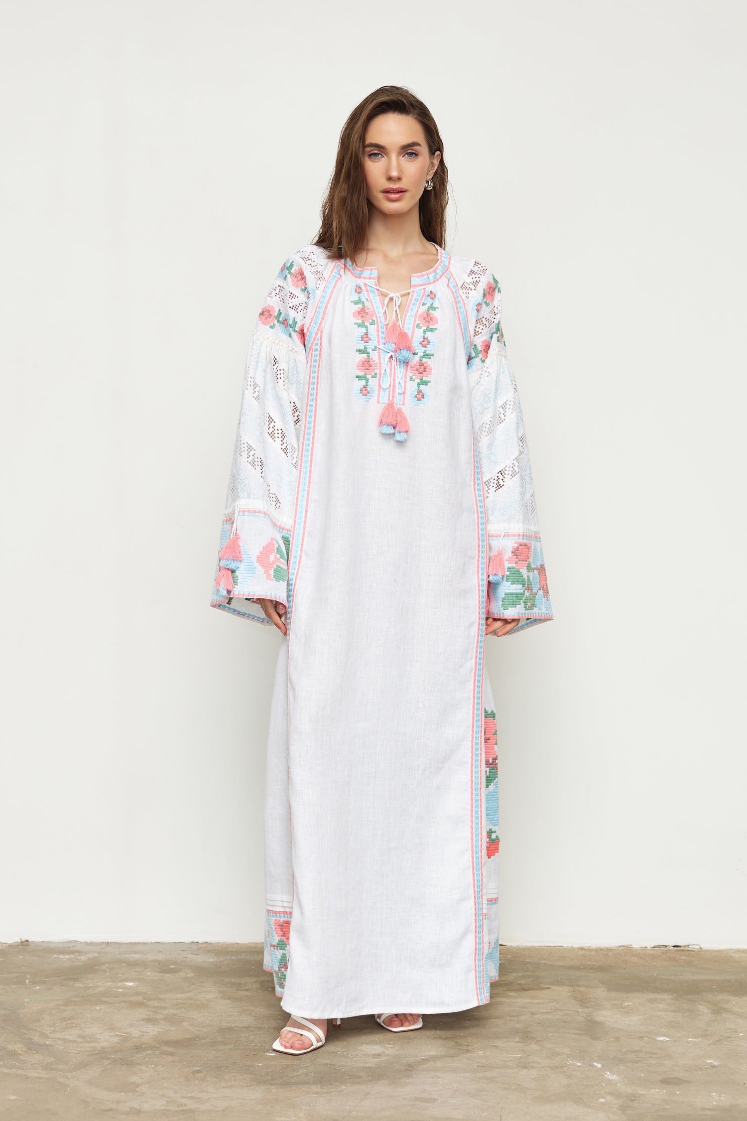 Annabo "Elysian Whisper" Maxi Dress White