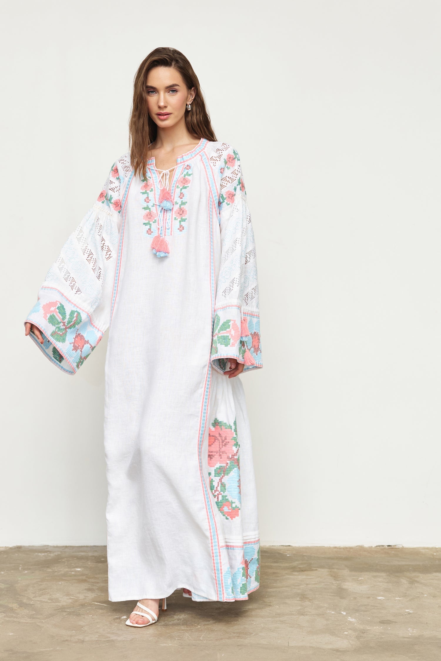 Annabo "Elysian Whisper" Maxi Dress White