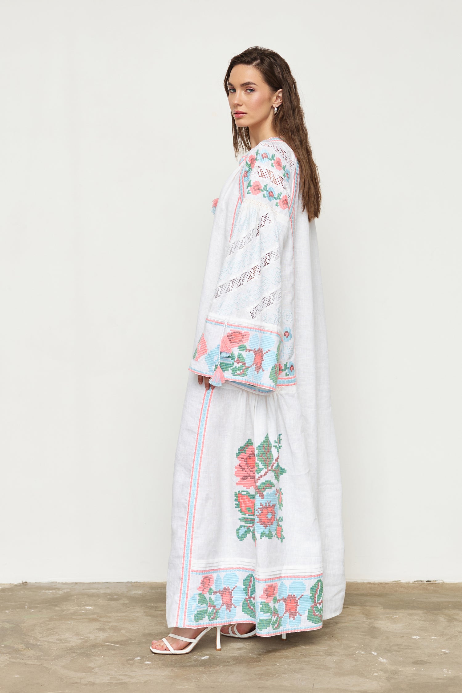 Annabo "Elysian Whisper" Maxi Dress White