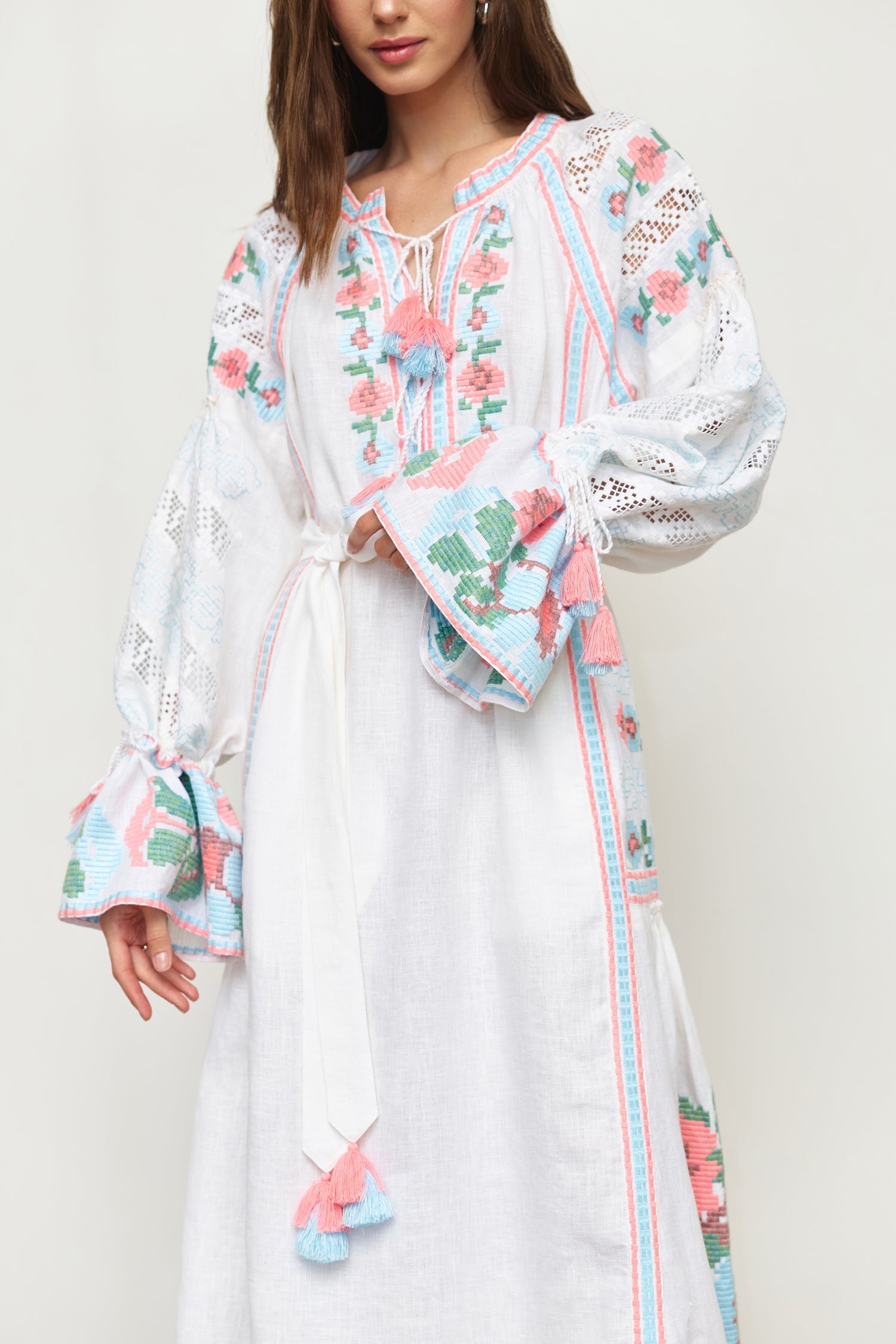 Annabo "Elysian Whisper" Maxi Dress White