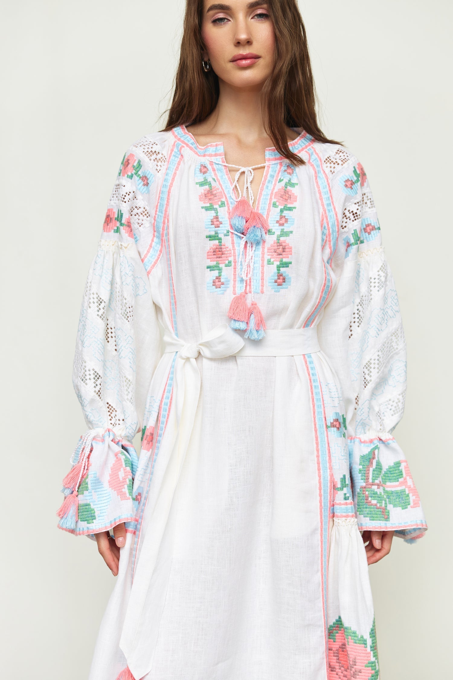 Annabo "Elysian Whisper" Maxi Dress White