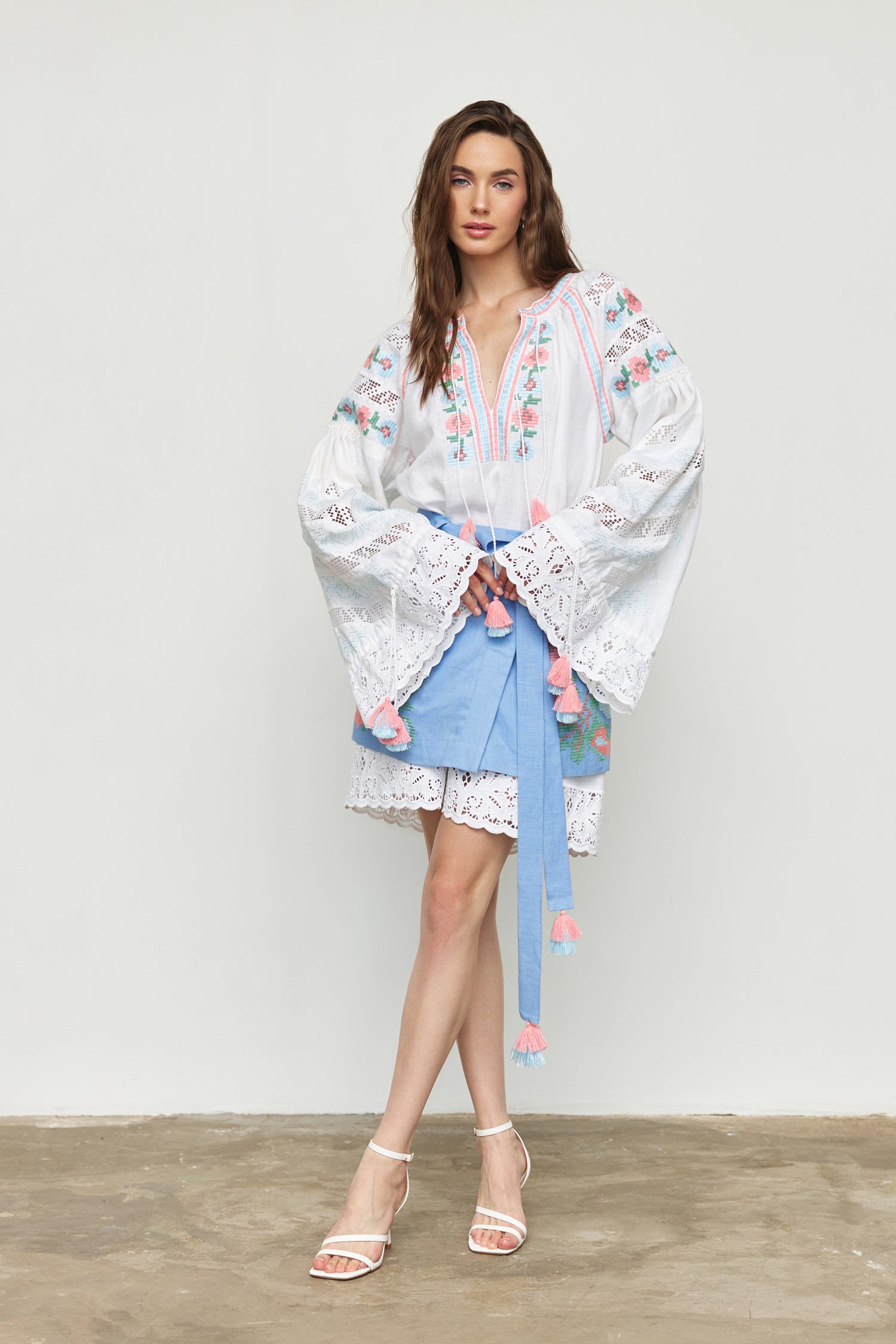 Annabo "Elysian Whisper" Tunic White