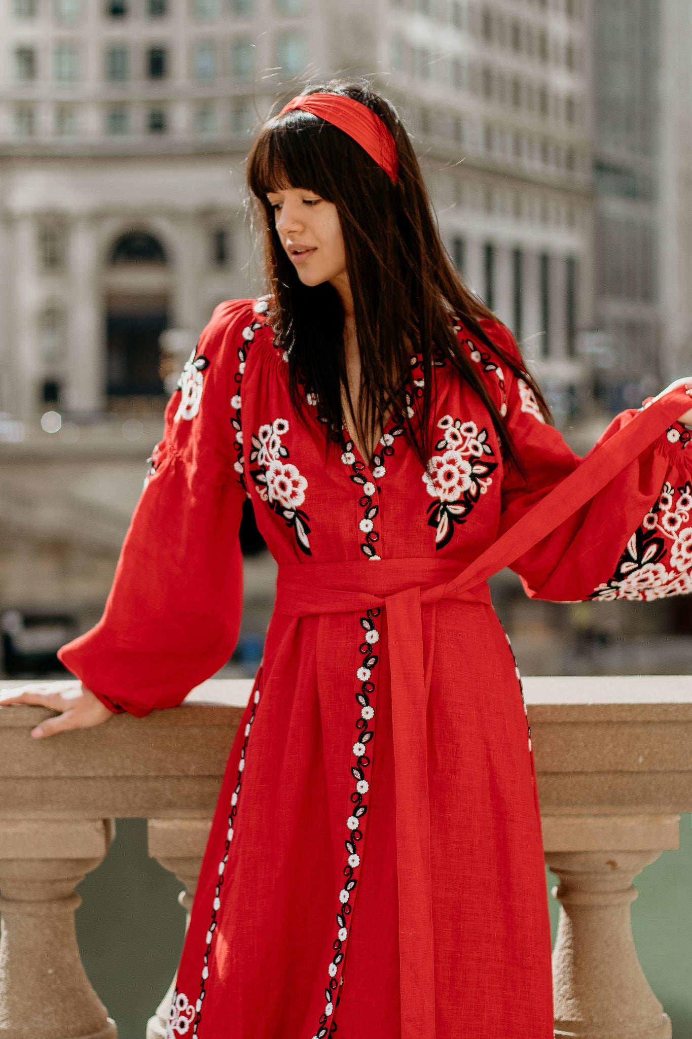 Annabo Pivni Red Maxi Dress