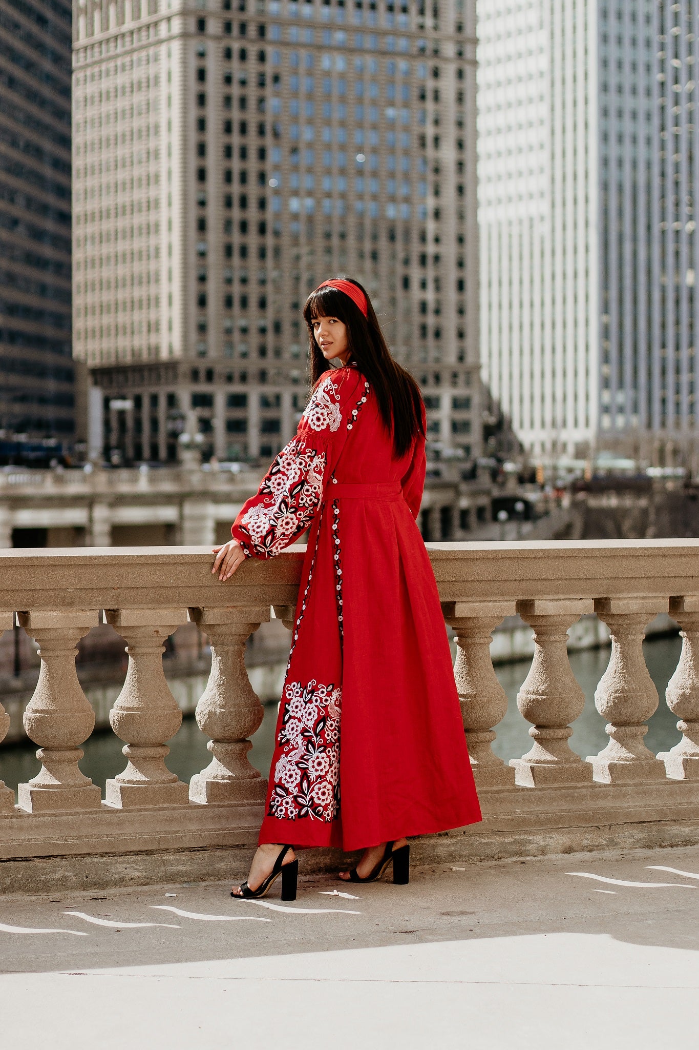 Annabo Pivni Red Maxi Dress