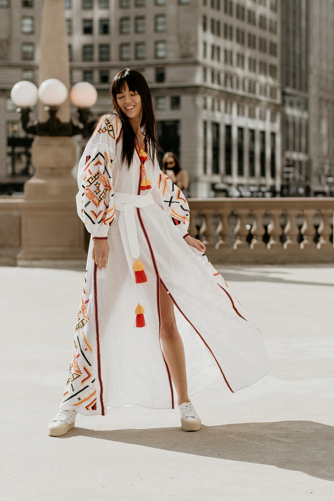 Annabo Styhia White Maxi Dress