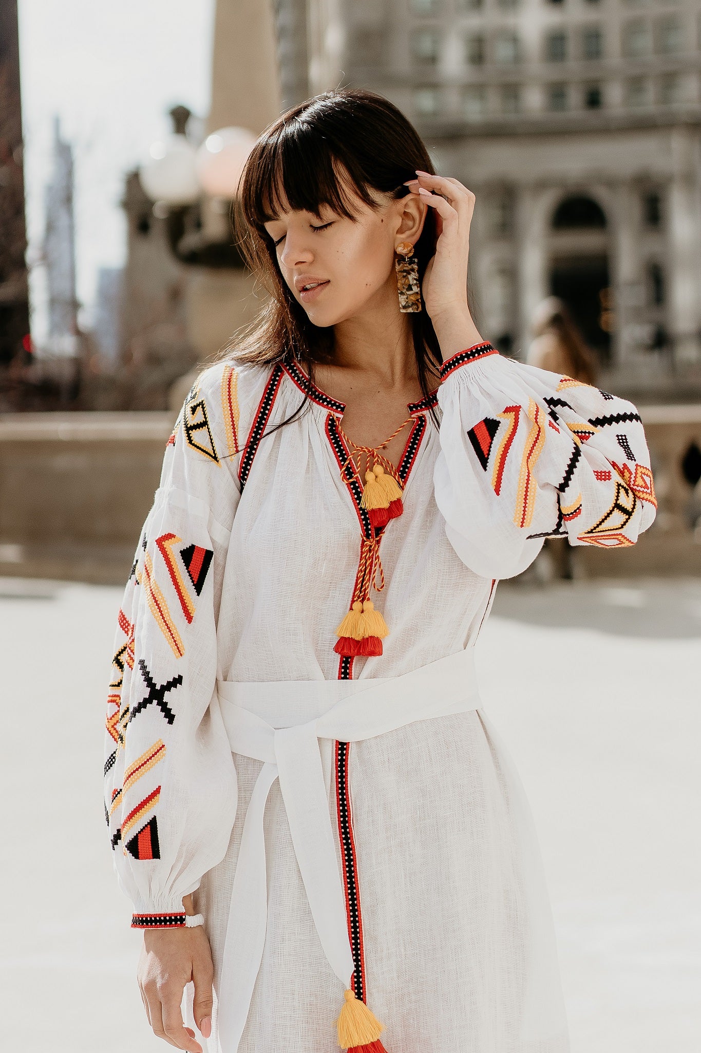 Annabo Styhia White Maxi Dress