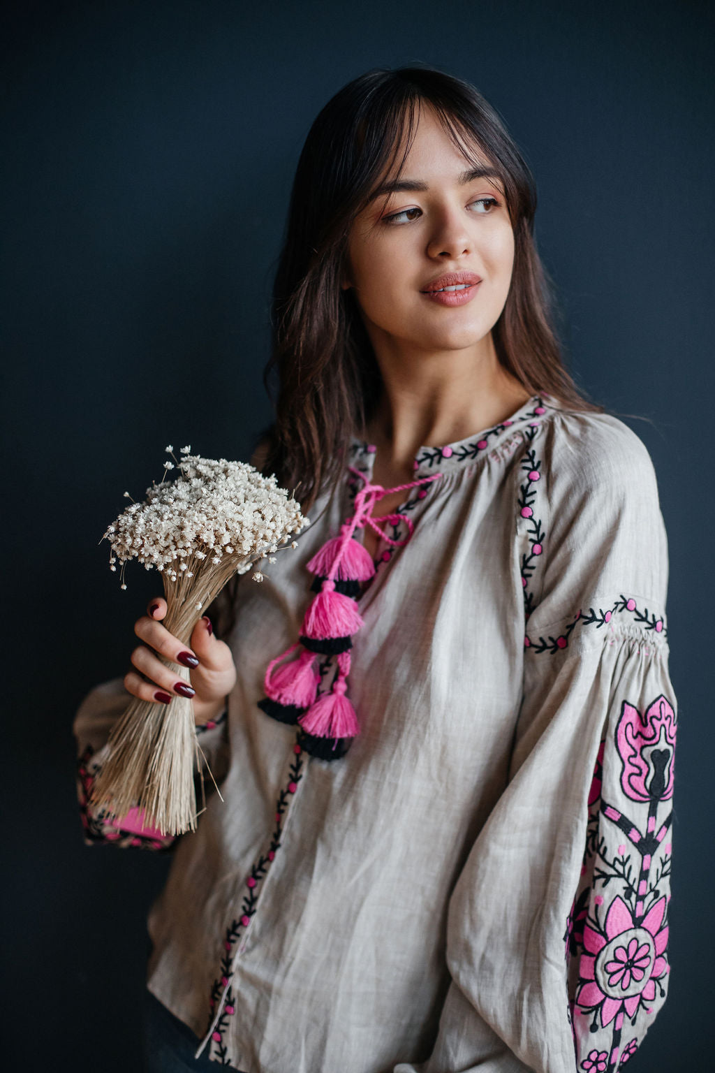 Annabo Sunflower Natural Grey Blouse