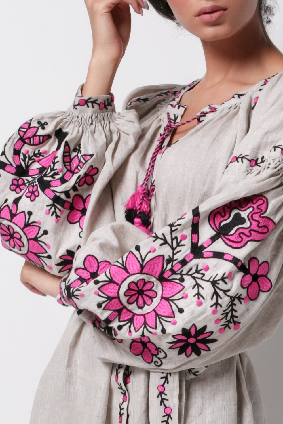 Annabo Sunflower Natural Grey Maxi Dress