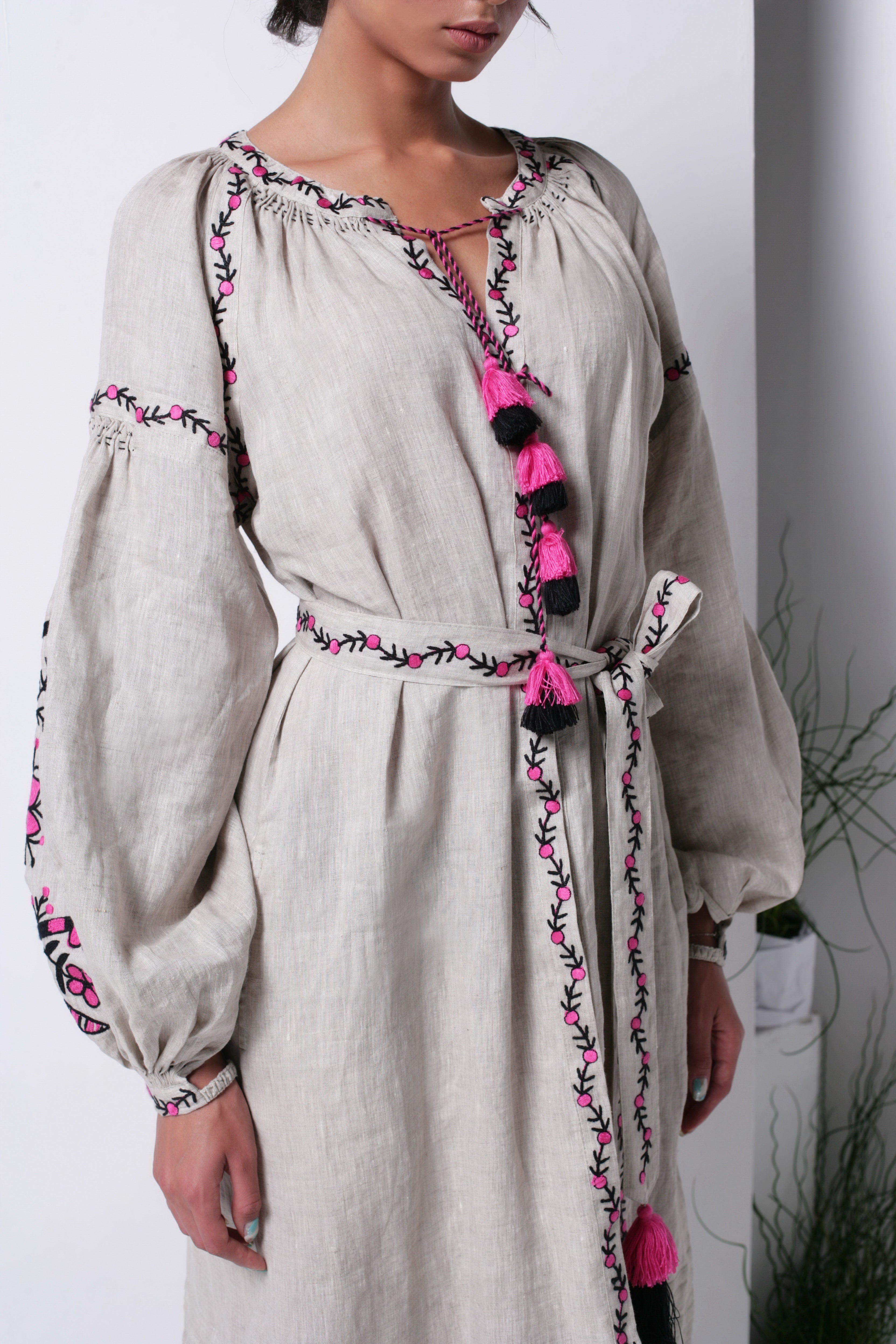 Annabo Sunflower Natural Grey Maxi Dress