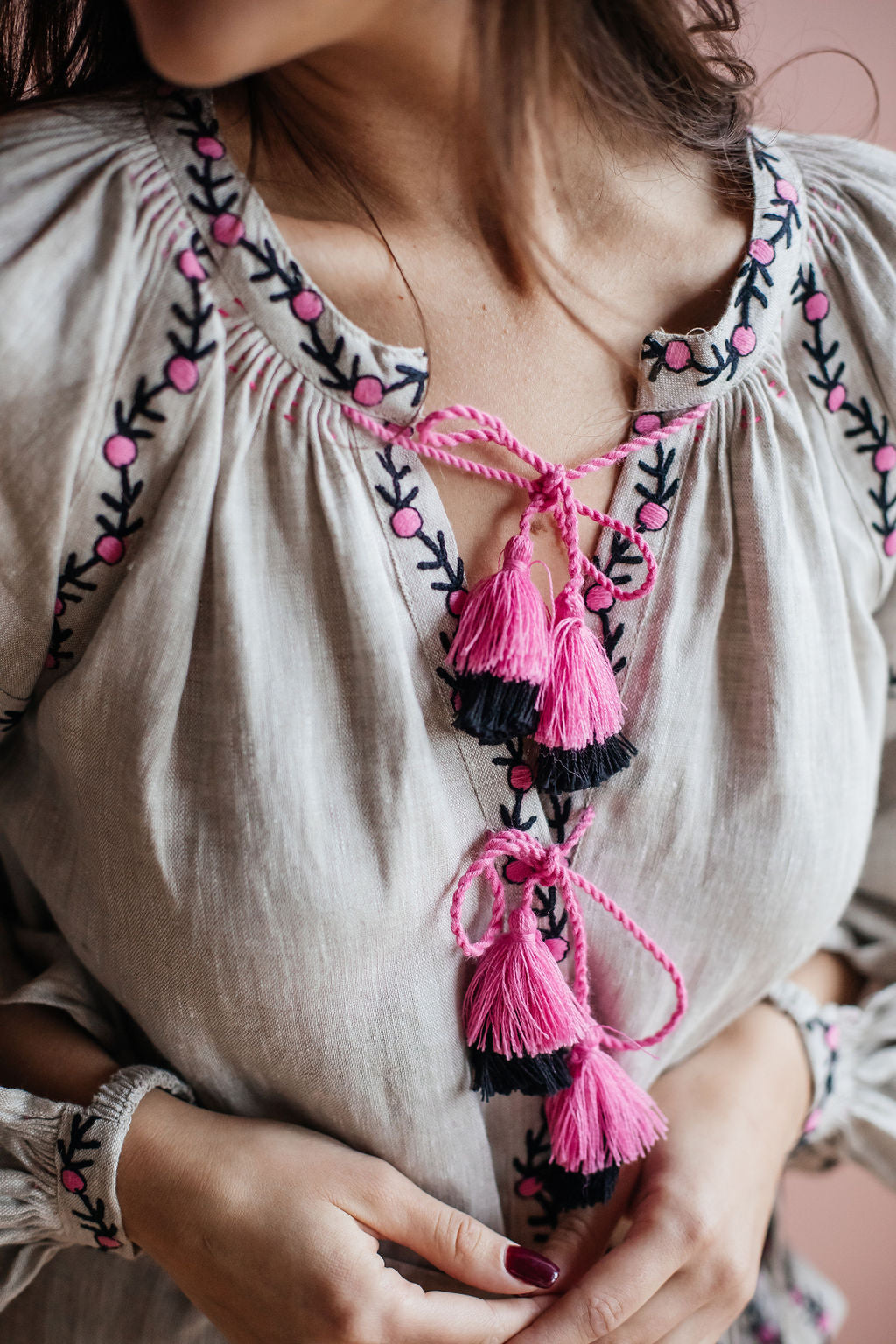 Annabo Sunflower Natural Grey Midi Dress