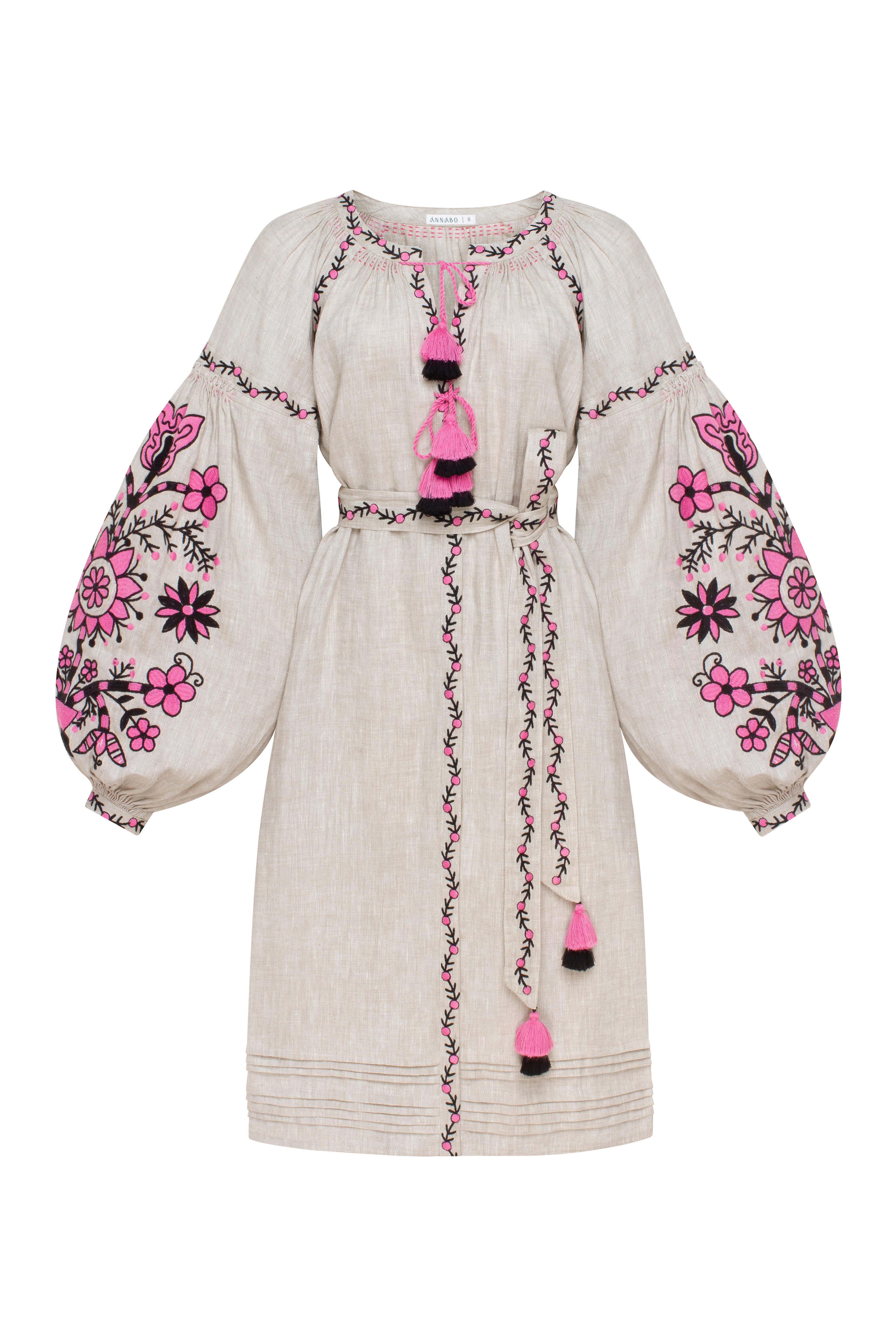 Annabo Sunflower Natural Grey Midi Dress