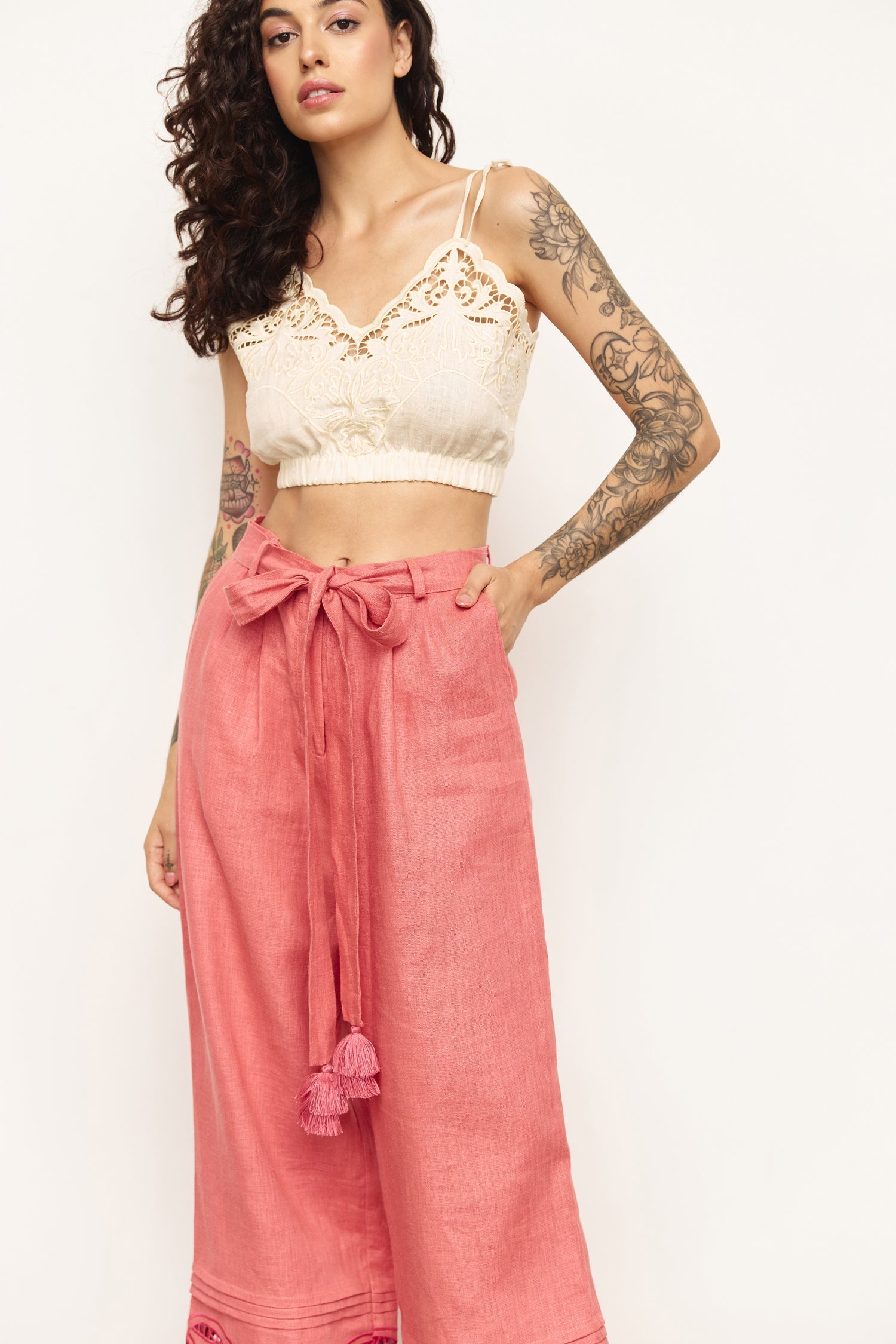 Annabo "Versailles Echo" Top Cream