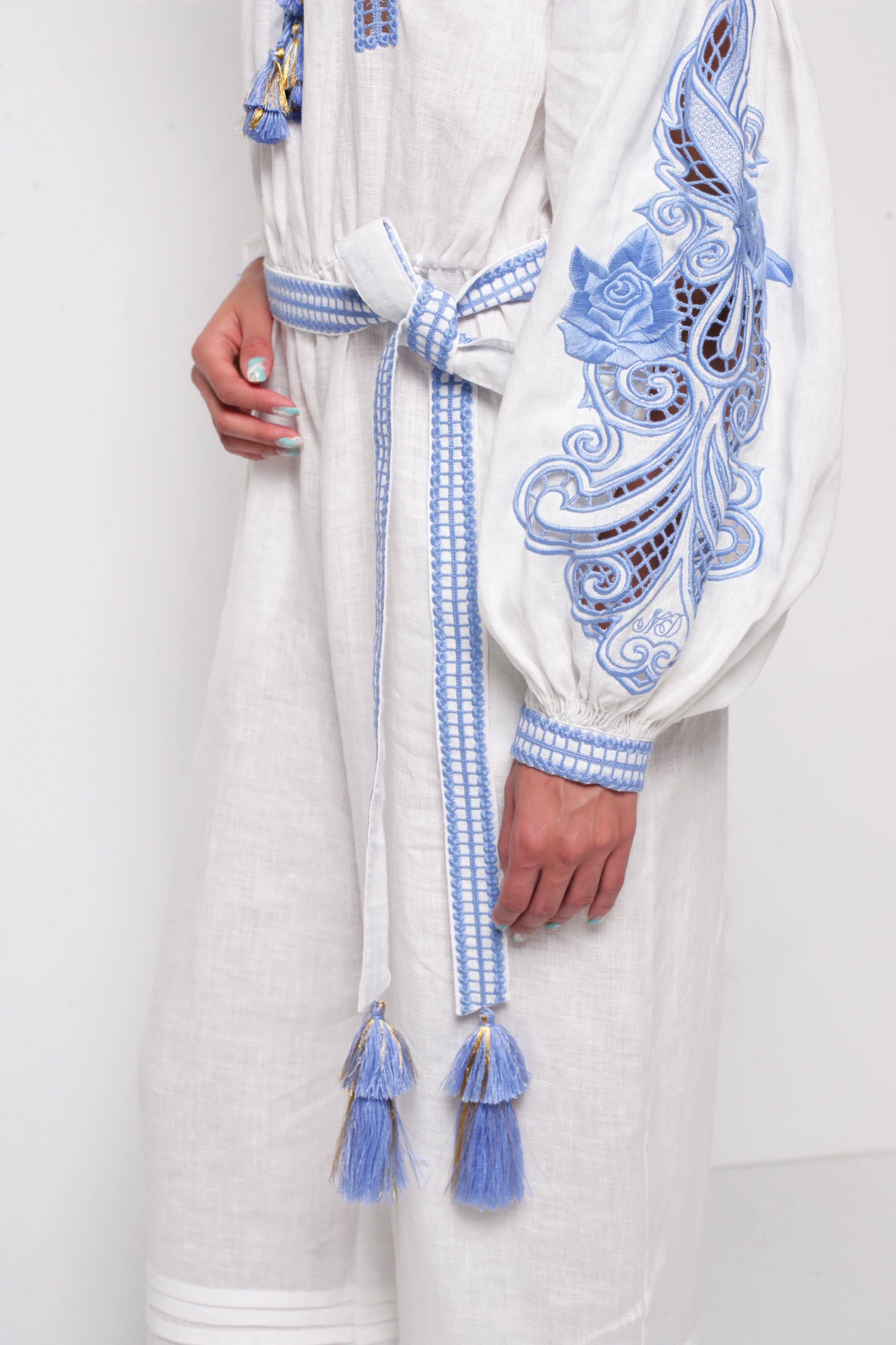 Annabo Rose Richelieu White Jumpsuit