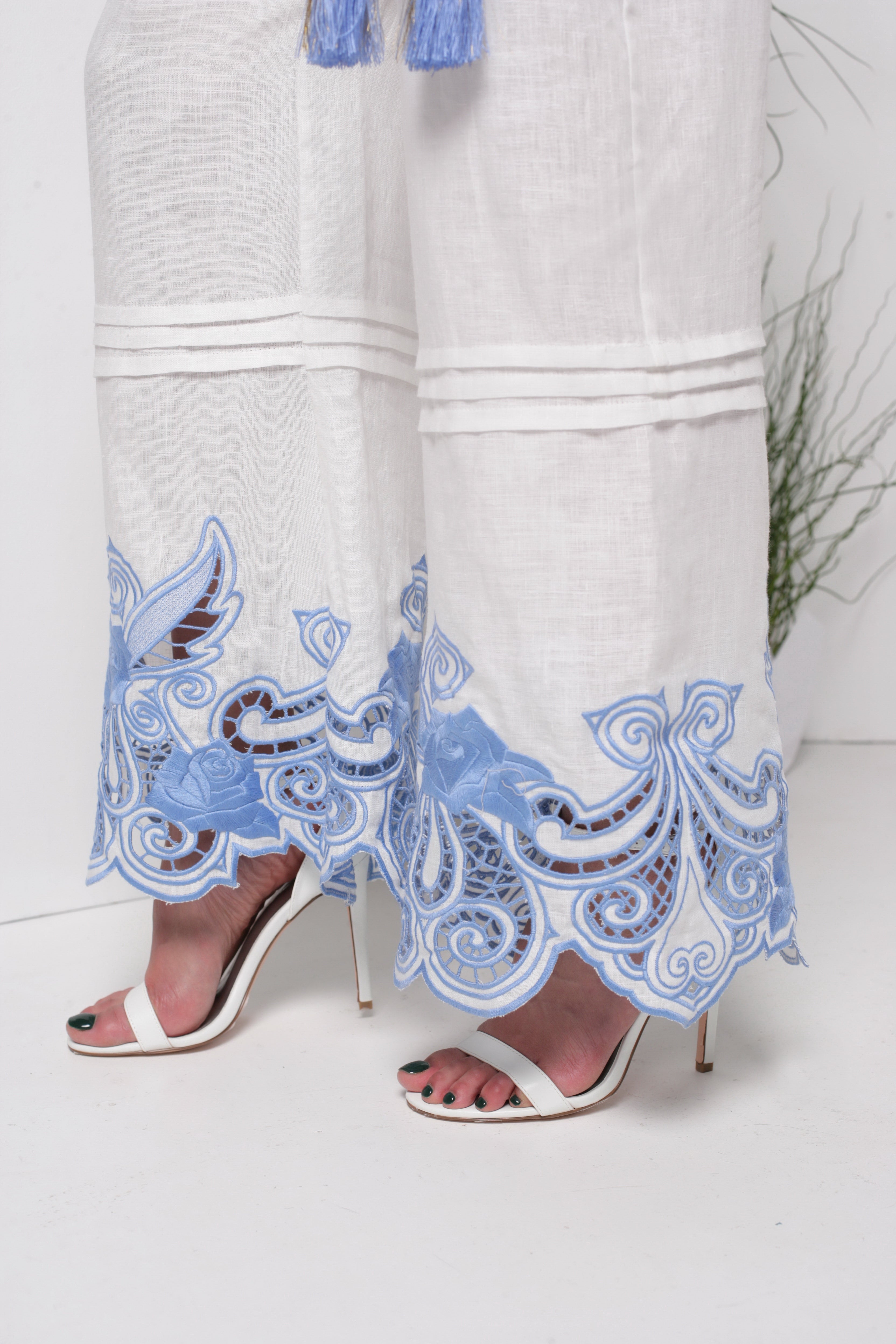 Annabo Rose Richelieu White Jumpsuit