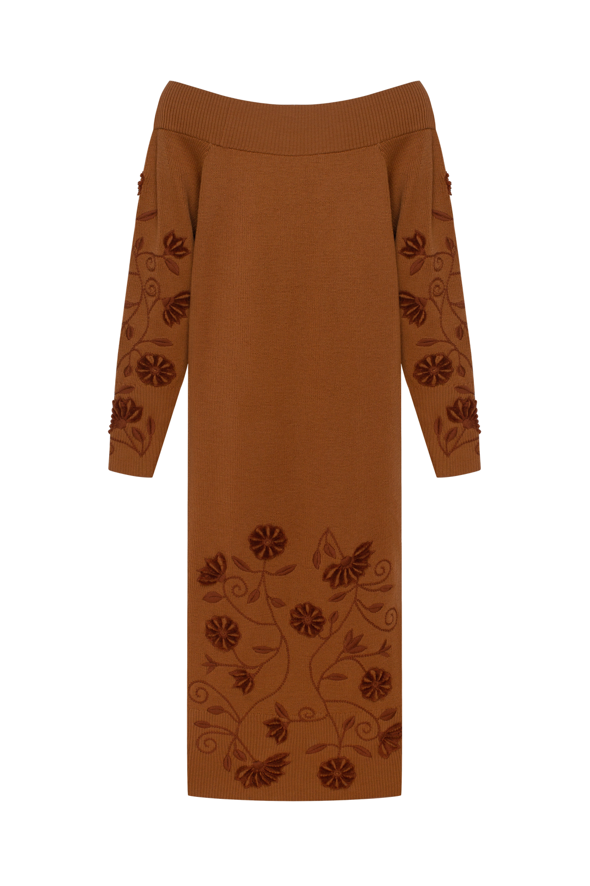 Etherea Merino Wool Knit Midi Dress
