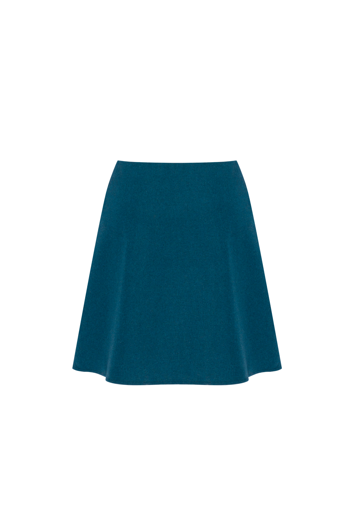 Velvet Rose Floral Embroidered Mini Skirt – Deep Teal