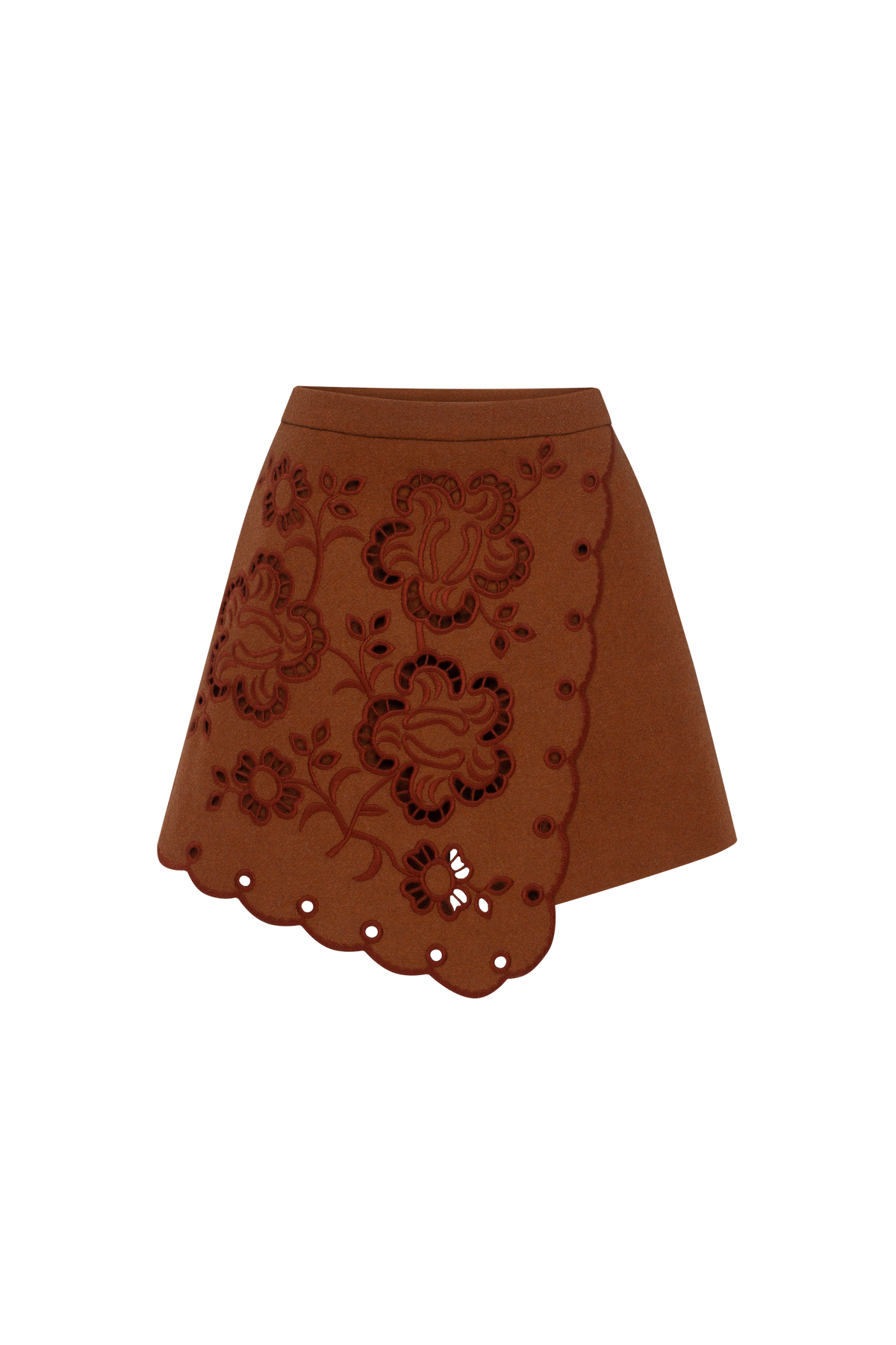 Desert Bloom Eyelet mini skirt-shorts