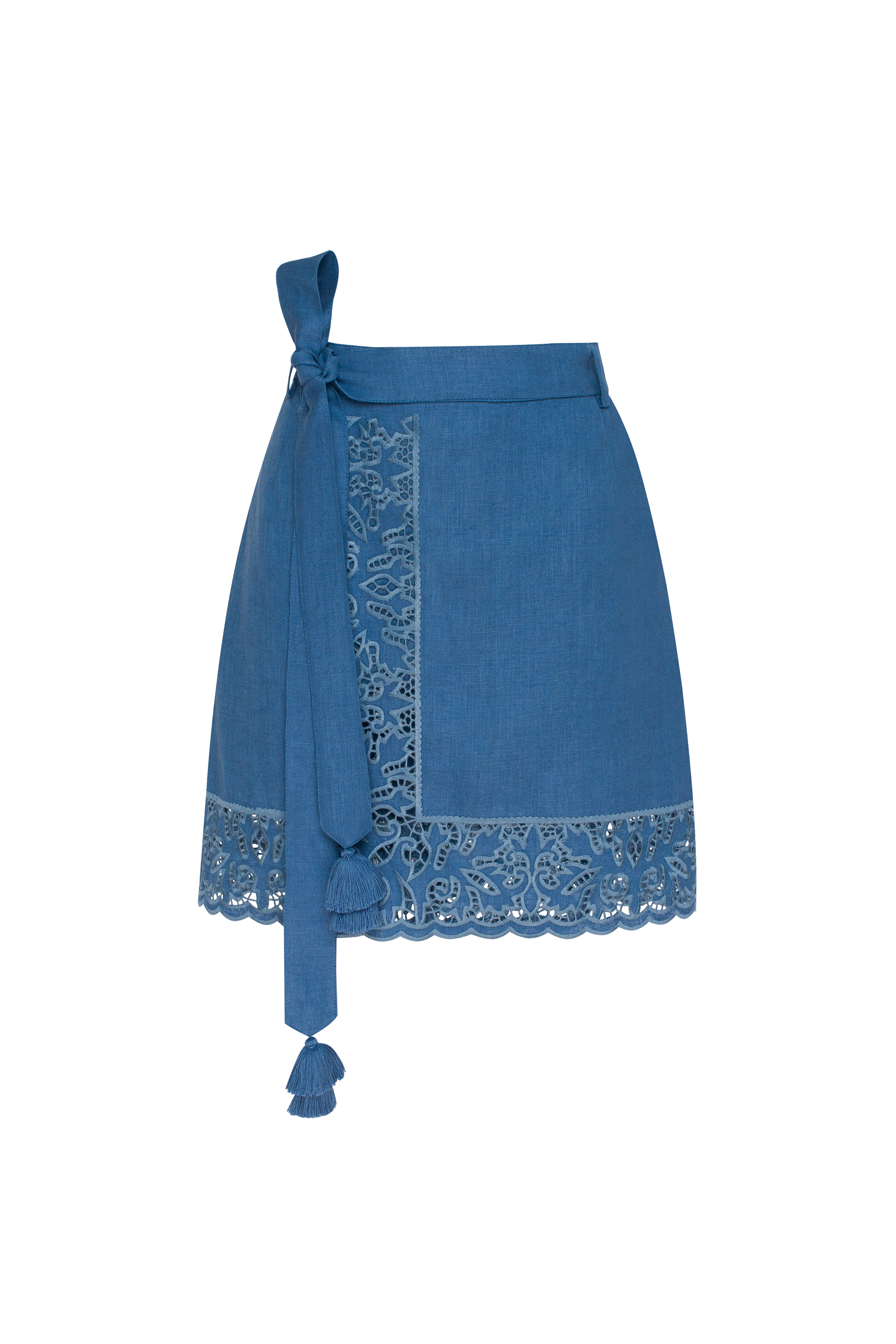 Spring Mirage Wrap MIni Skirt