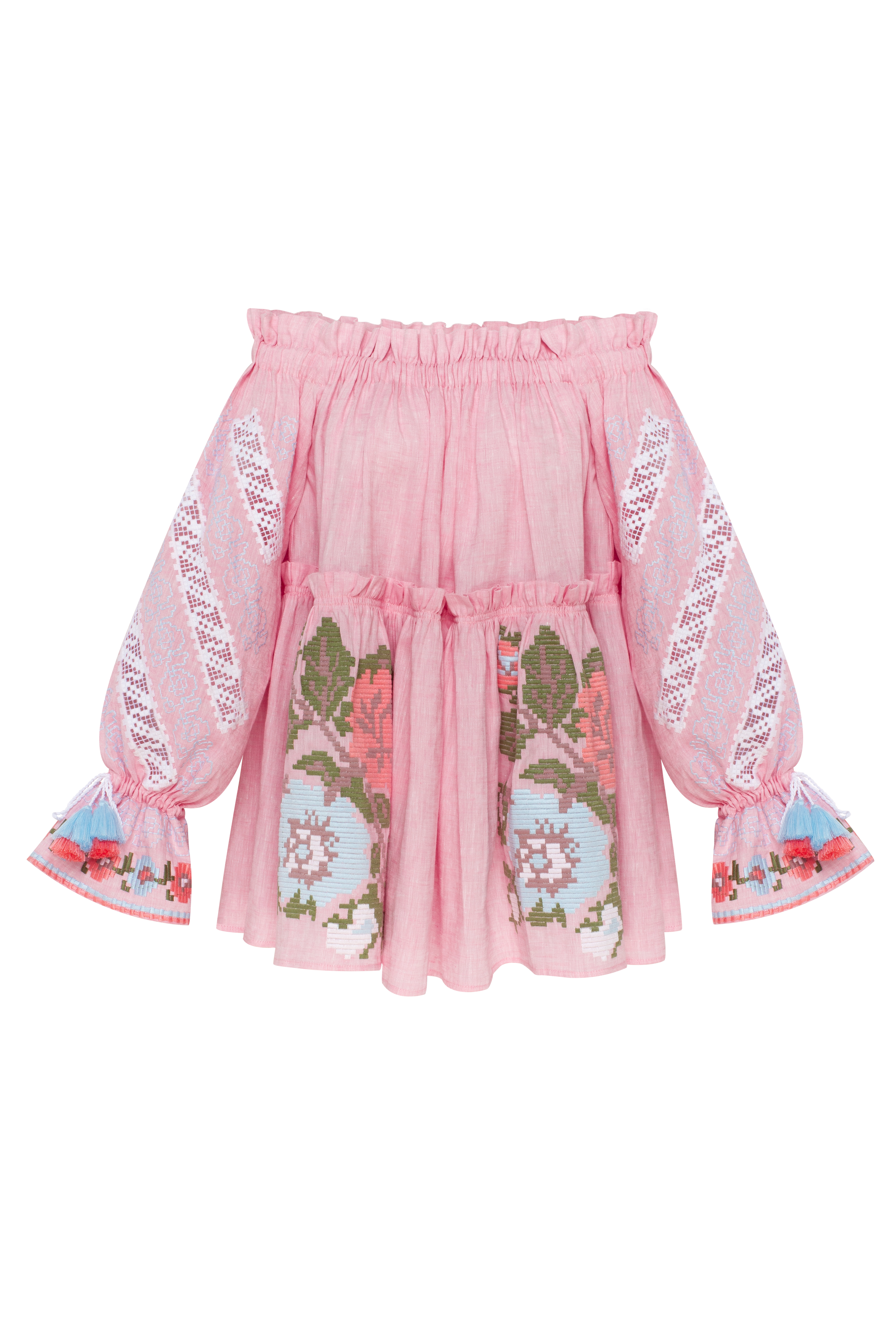 Elysian Whisper Off-the-Shoulder Mini Dress