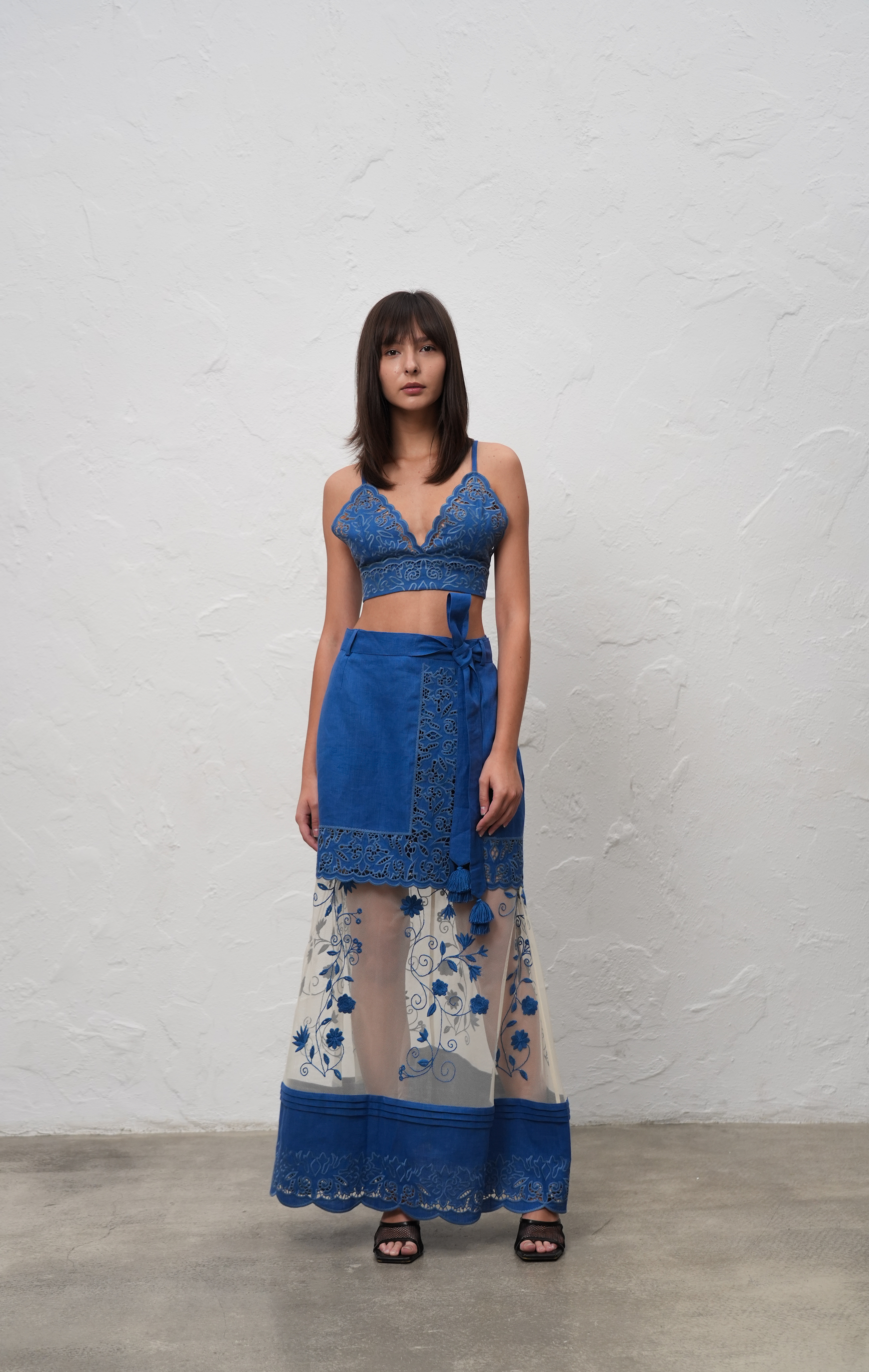 Максі-Спідниця З Сітки «Весняний Міраж»