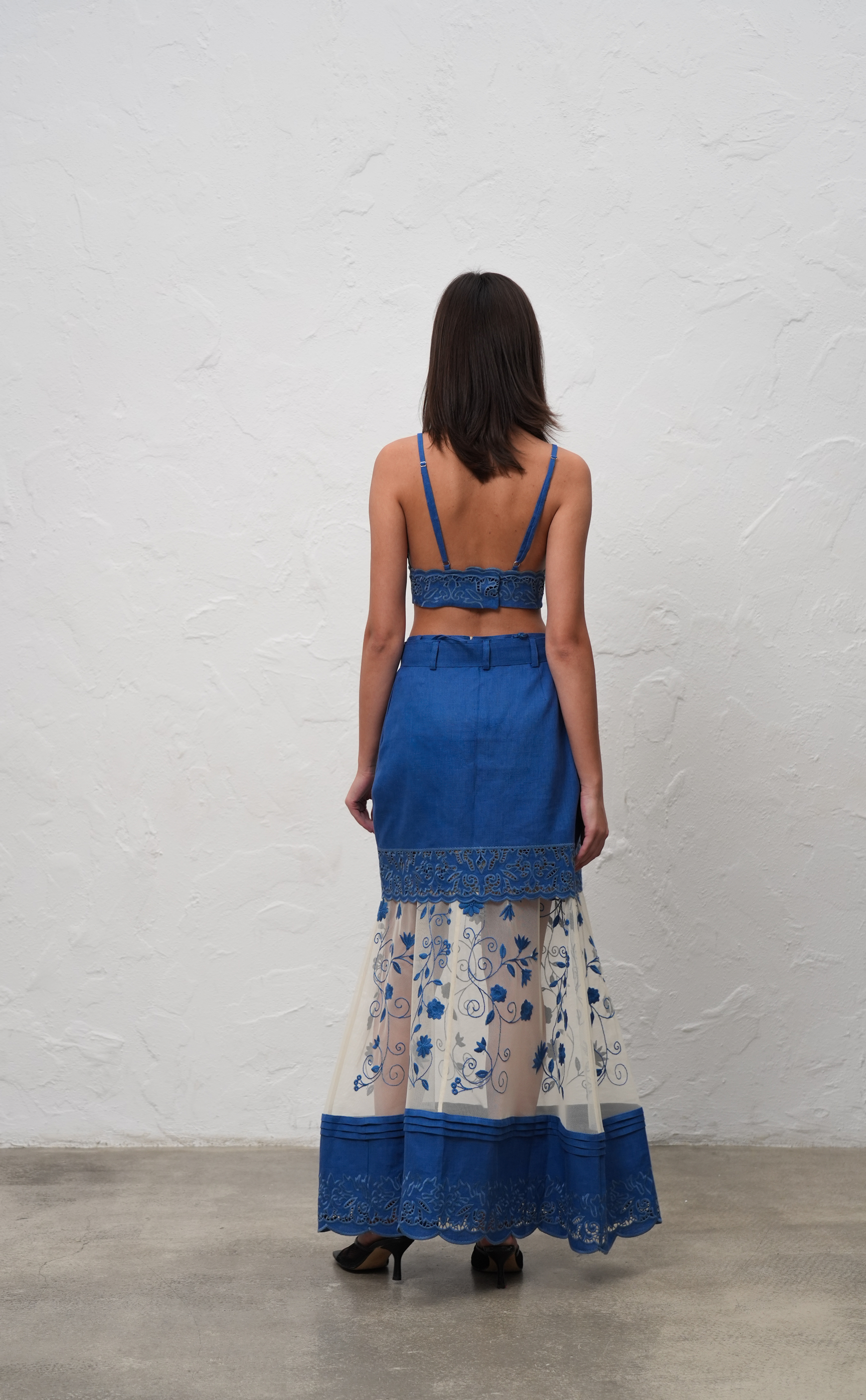 Максі-Спідниця З Сітки «Весняний Міраж»