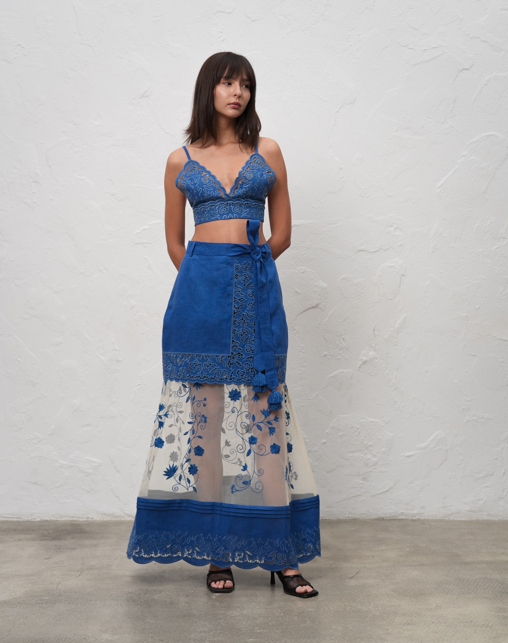 Максі-Спідниця З Сітки «Весняний Міраж»