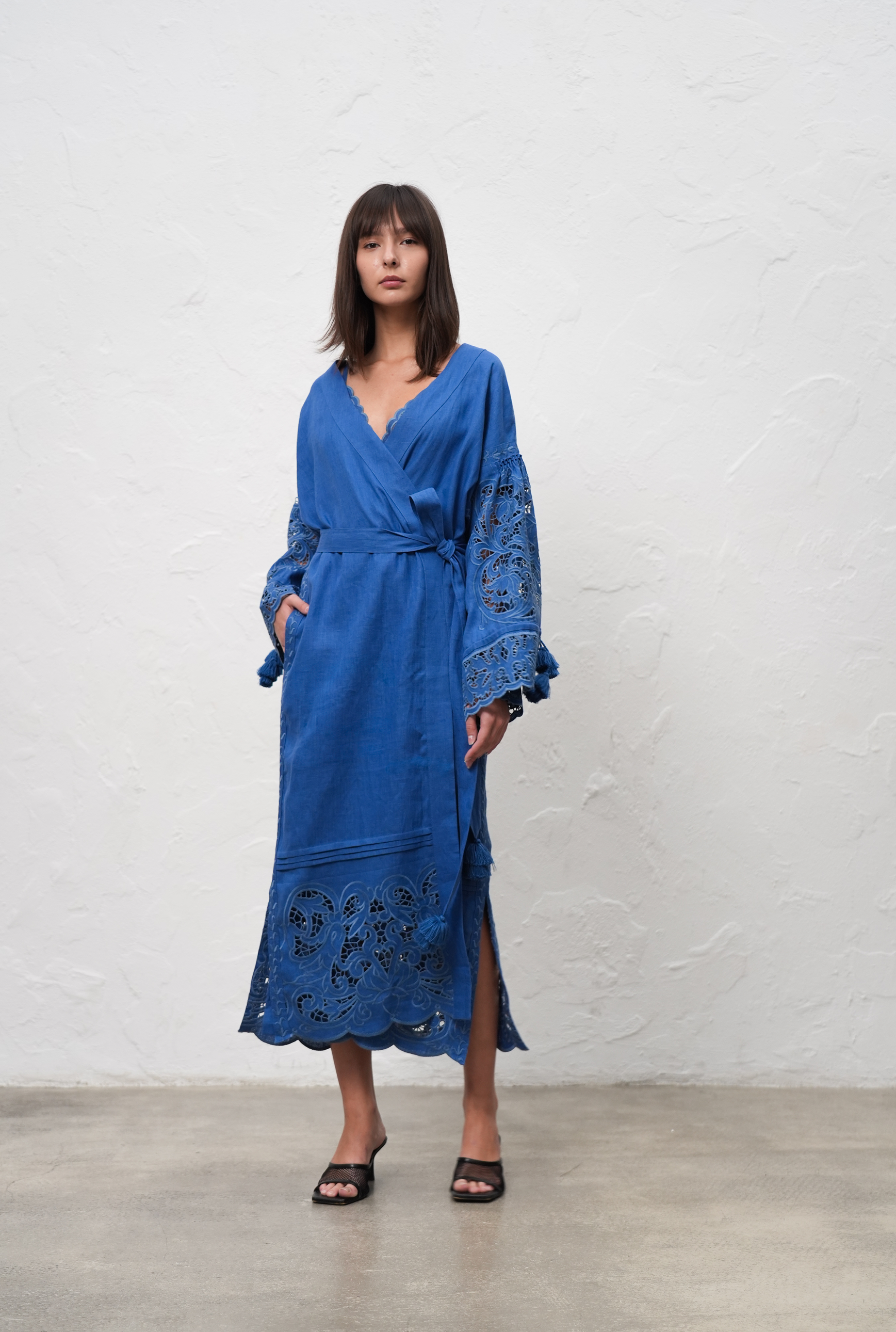 Versailles Echo Kimono Maxi Dress