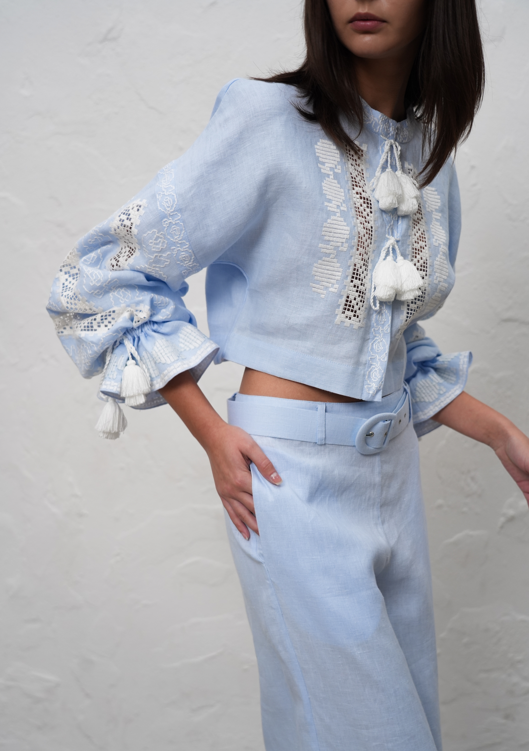 Desert Rose Cropped Blouse