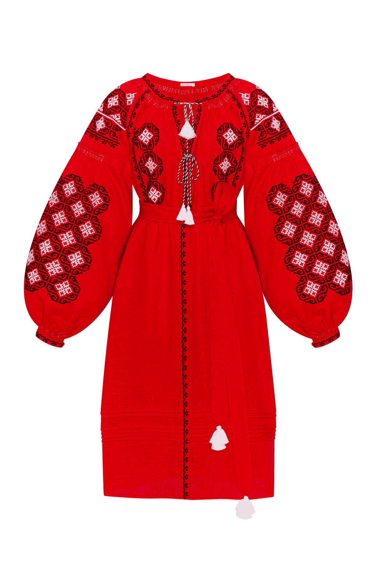 Svitanok Red Midi Dress