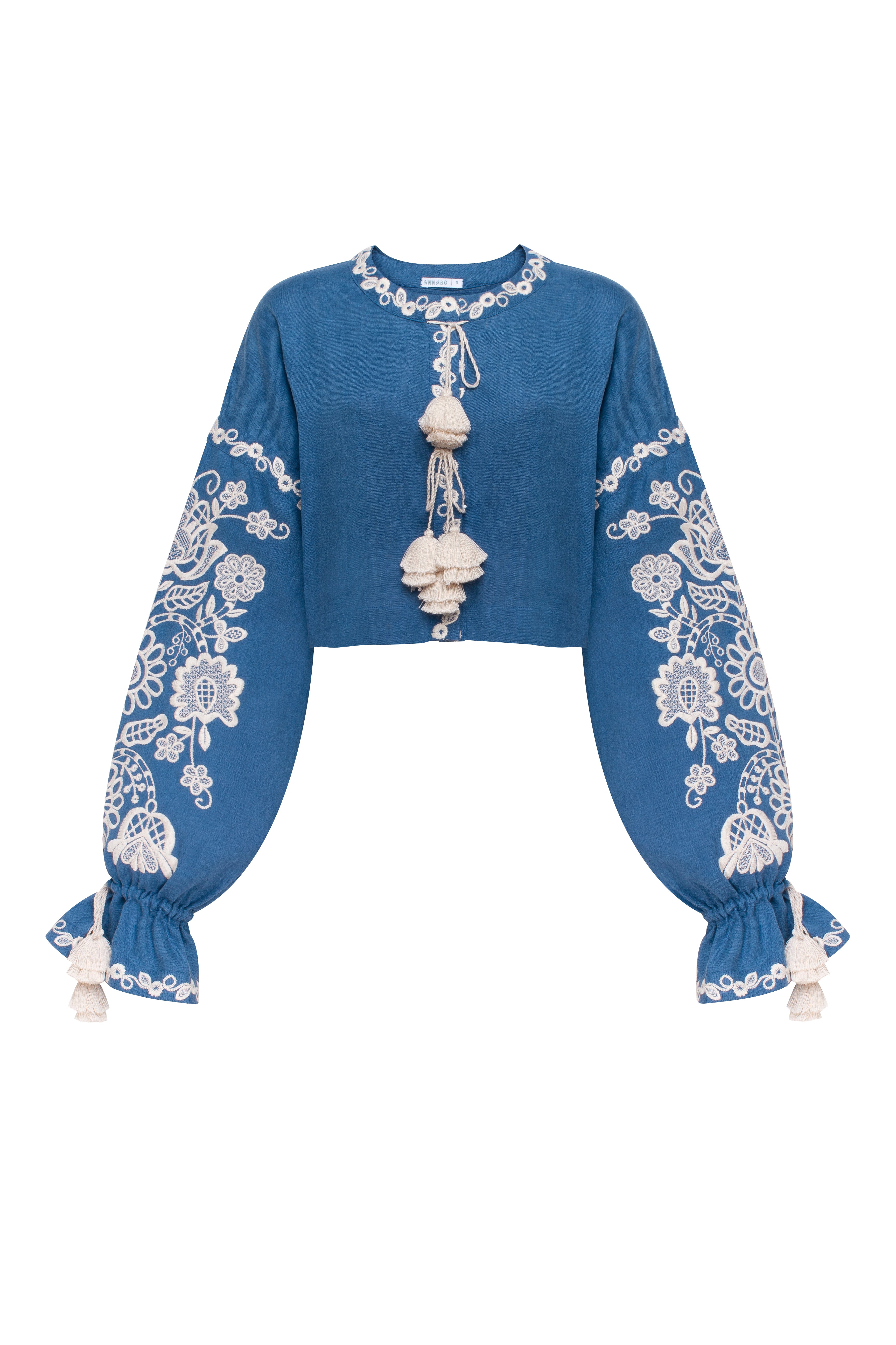 Annabo Bijou Blossom Jacket Steel Blue