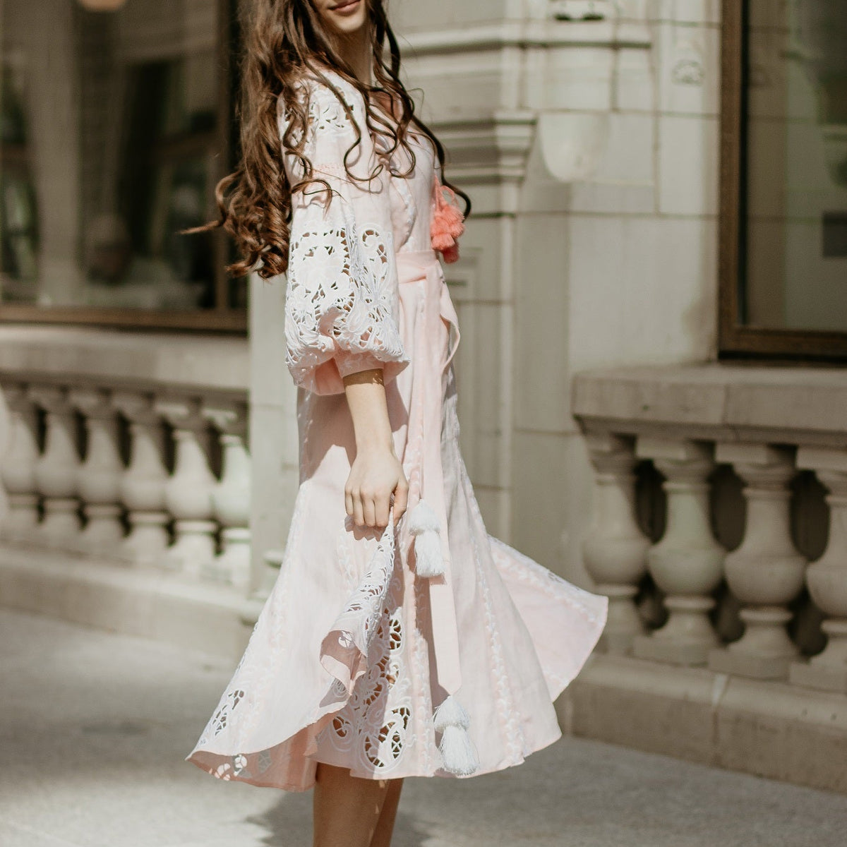 summer midi dress black Penelope Tie Strap Dress